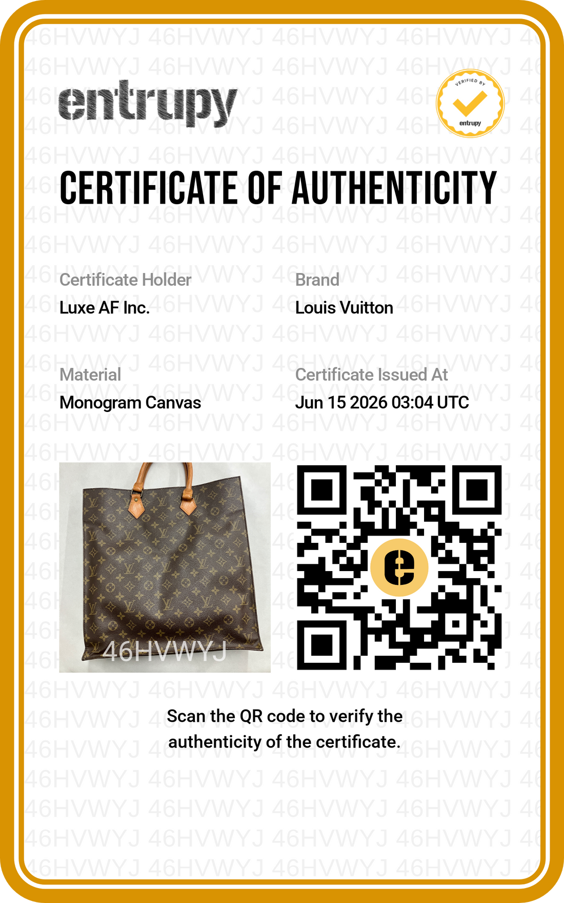 Louis Vuitton Sac Plat GM Monogram Canvas Handle Bag LV3097