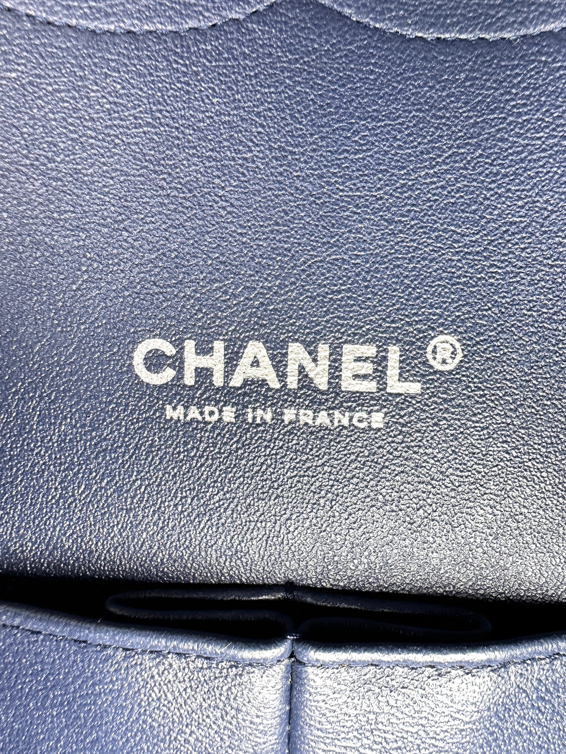 Chanel Classic Flap Navy Quilted Patent Leather Maxi Shoulder Bag(20***60) CC2188