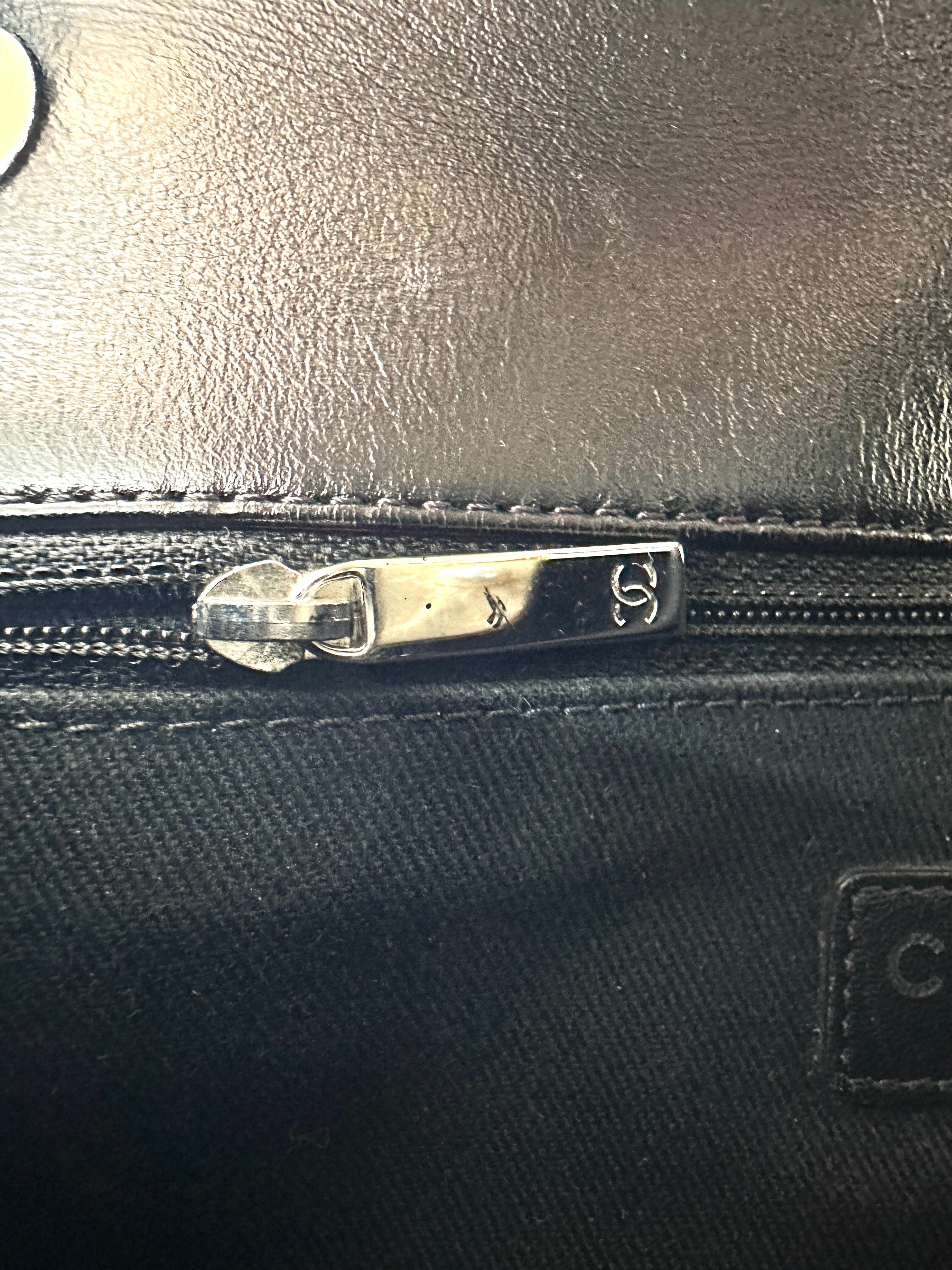 Chanel Classic Flap Black Quilted Patent Leather Shoulder Bag With Silver Buckle(20***65) CC2187