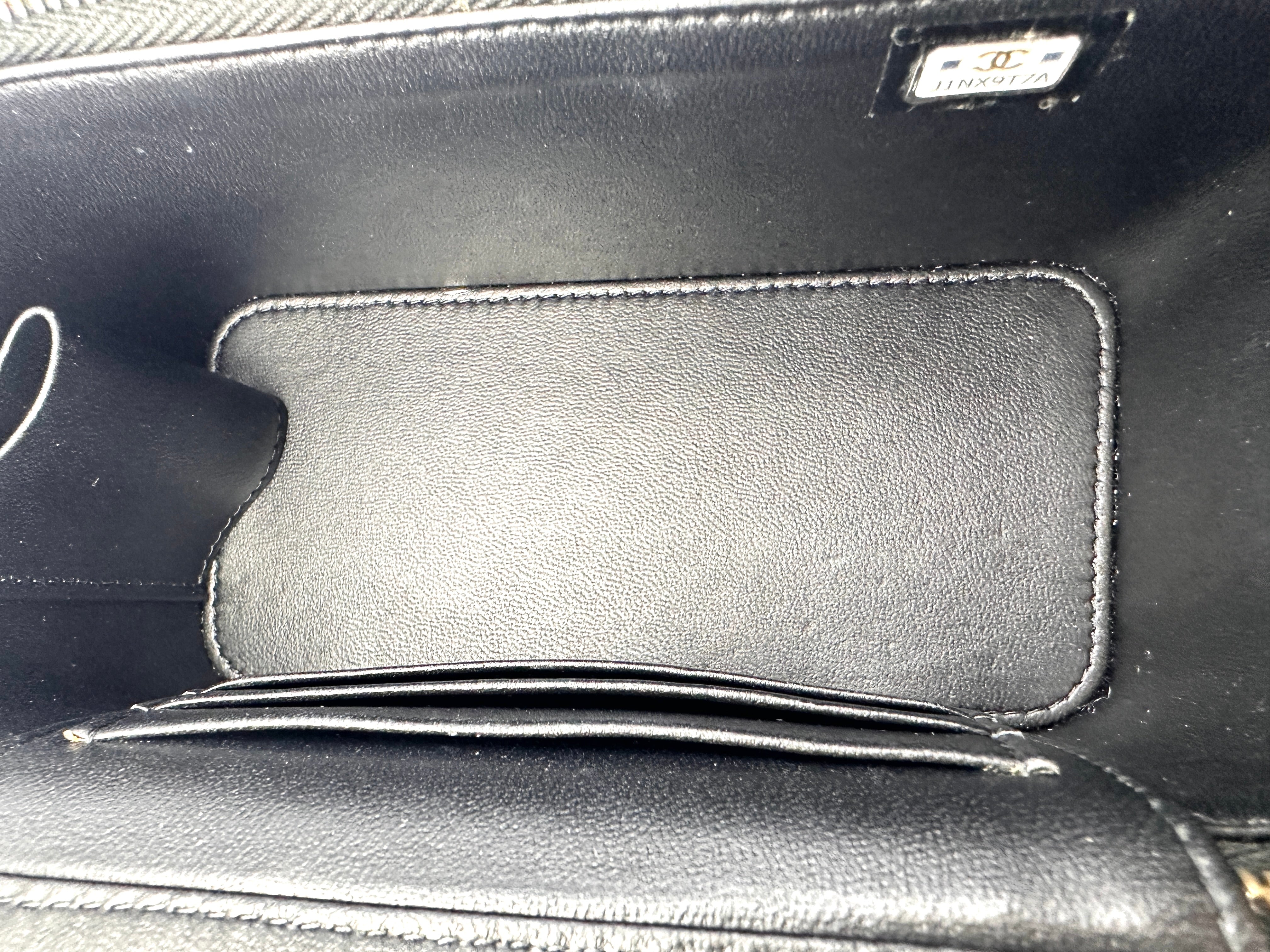 Chanel Black Quilted Leather Vanity Case(J1***7A) CC2185