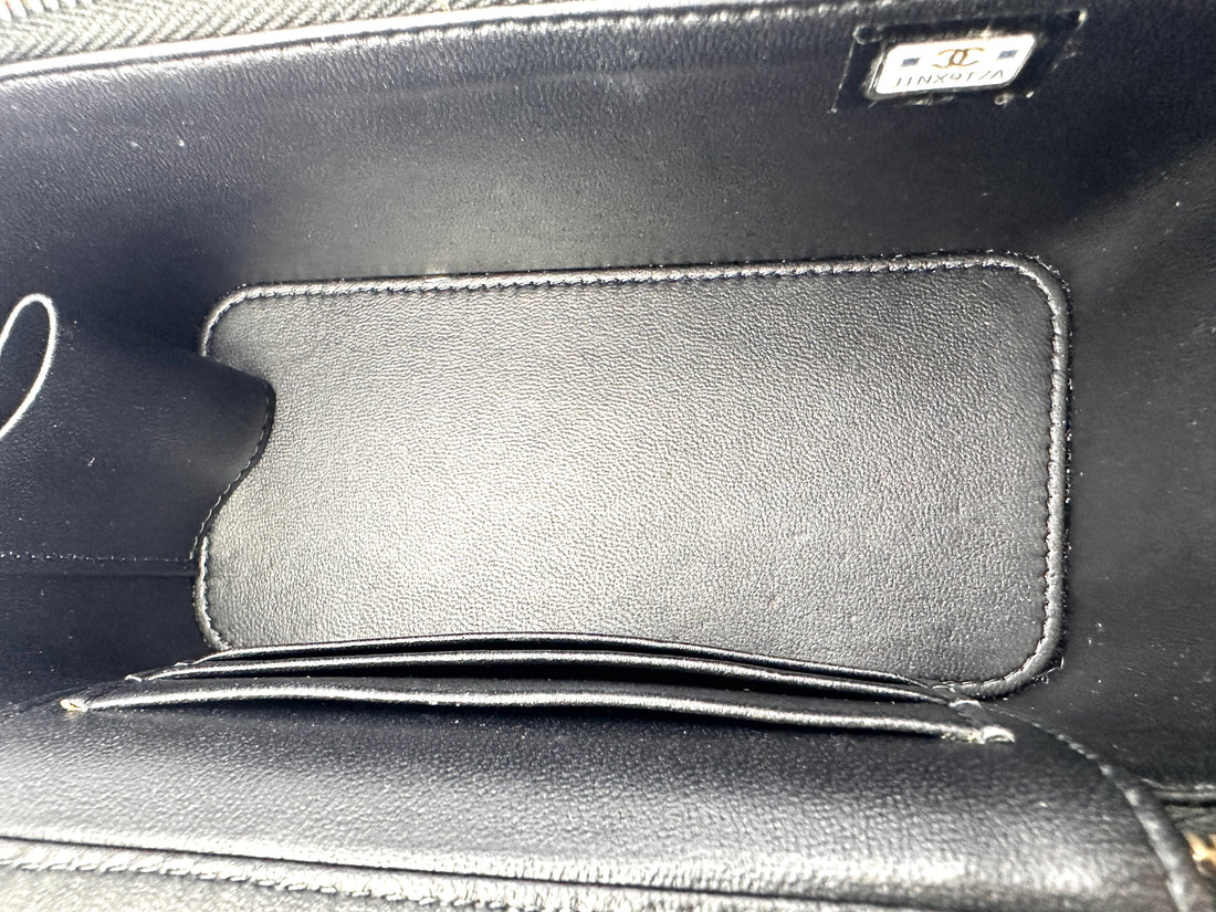 Chanel Black Quilted Leather Vanity Case(J1***7A) CC2185