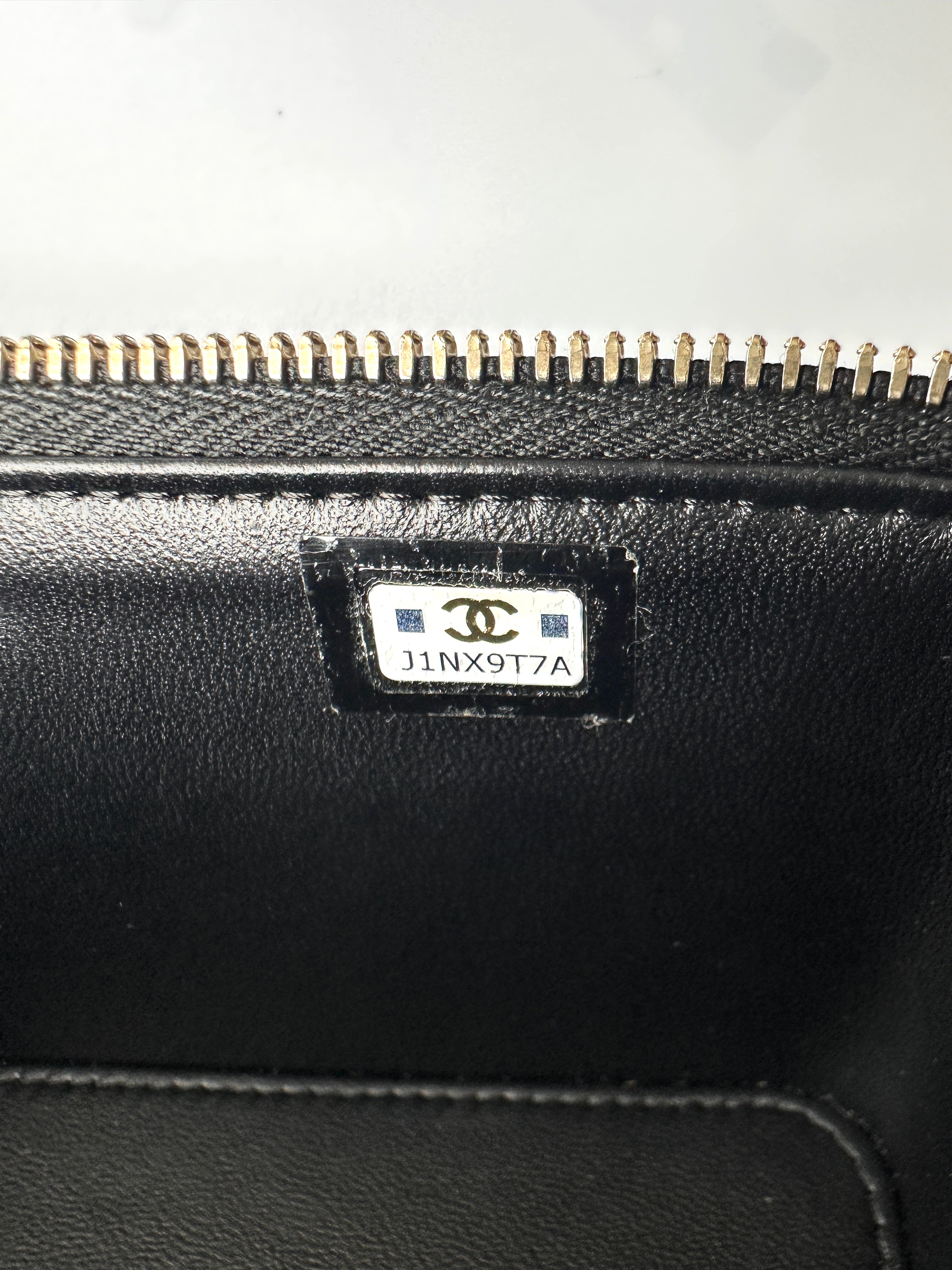Chanel Black Quilted Leather Vanity Case(J1***7A) CC2185