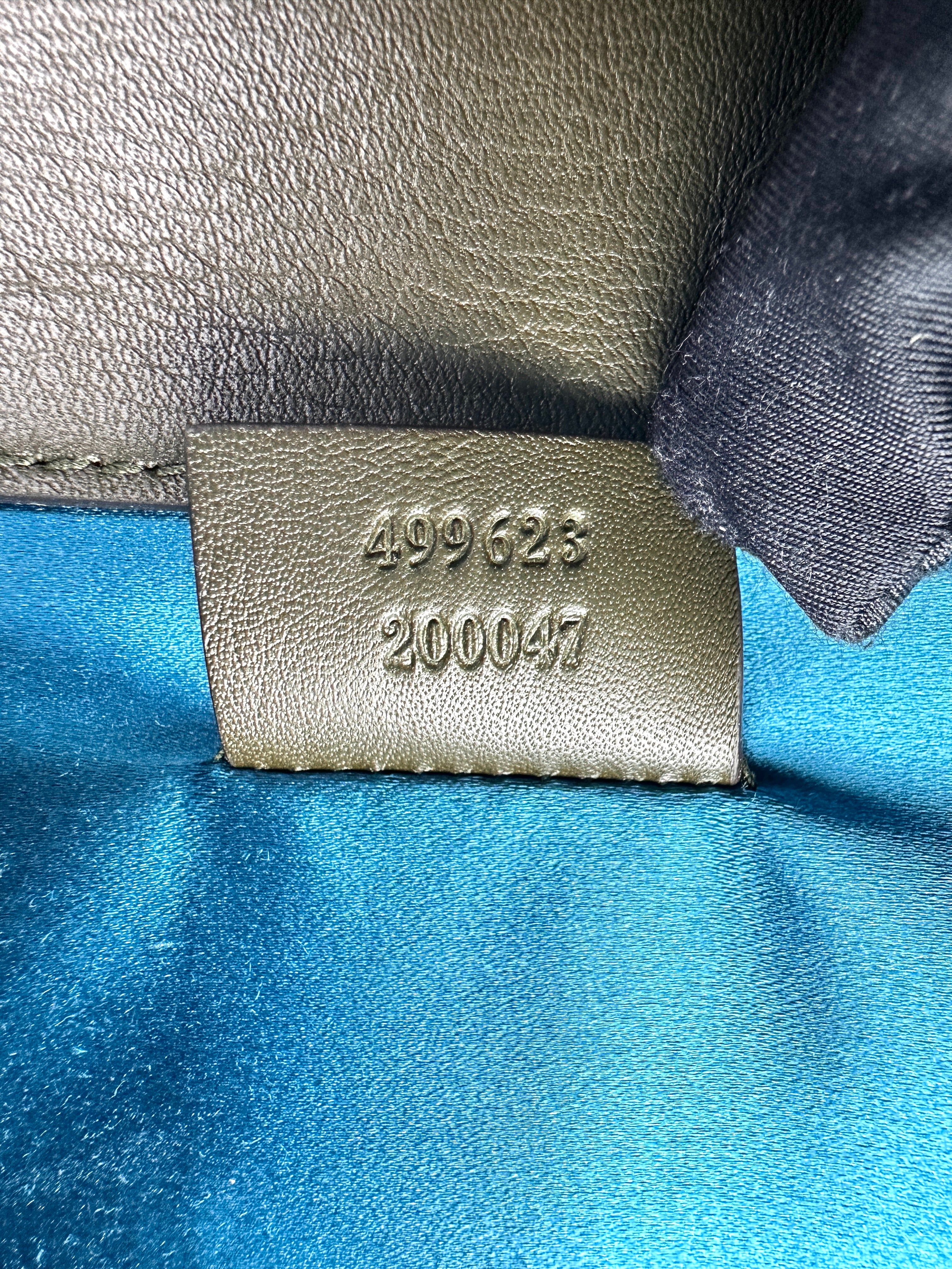 Gucci Dionysus Dark Green Velvet Medium Size Shoulder Bag GG1333