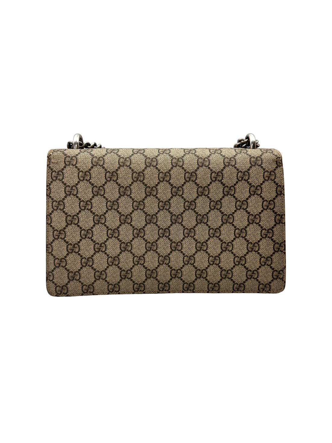Gucci Dionysus GG Supreme Canvas Medium Size Shoulder Bag With Red Tirm GG1335