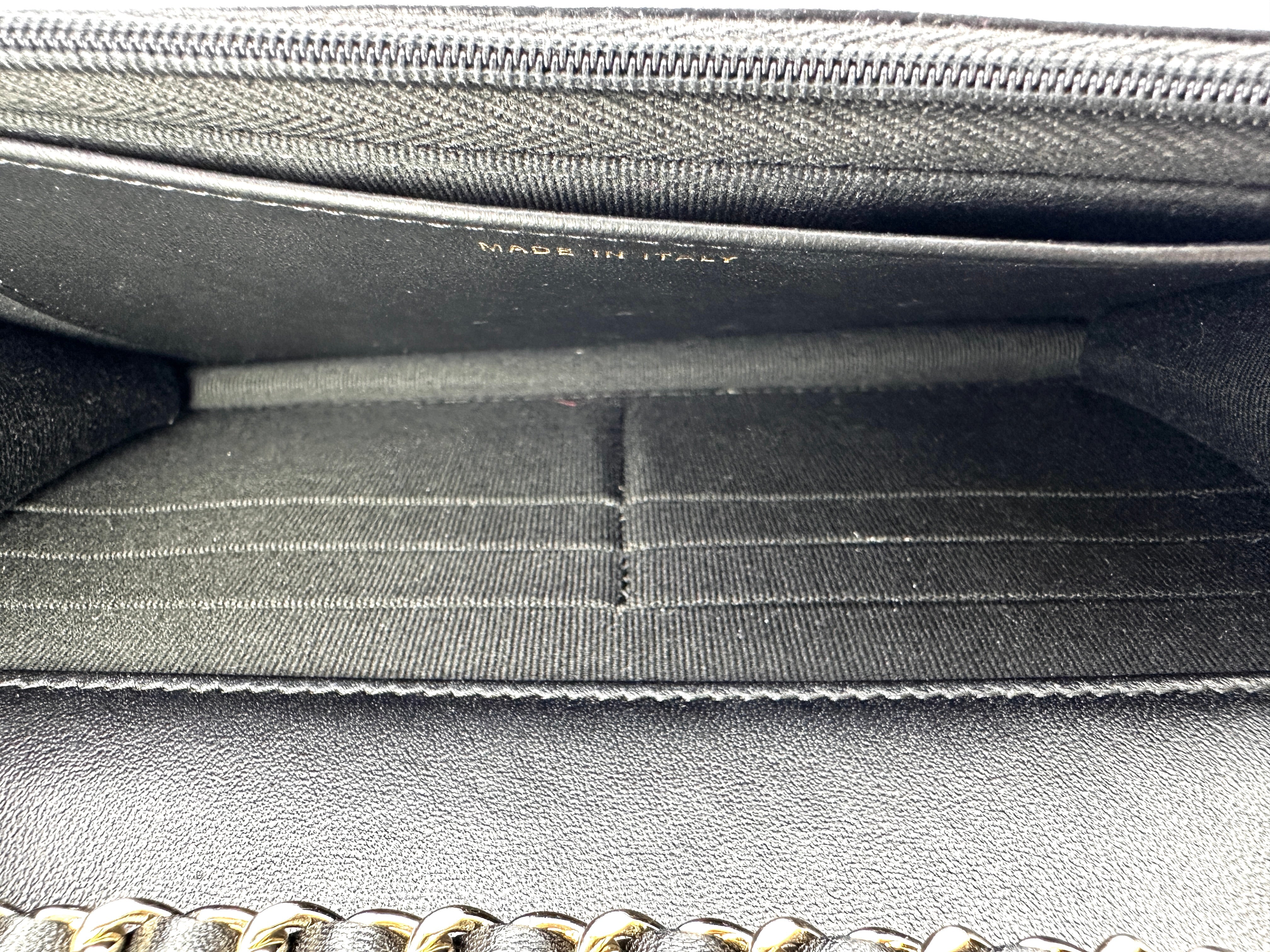 Chanel Black/White Quilted Lambskin Wallet On Chain(UG***TA) IRIS248