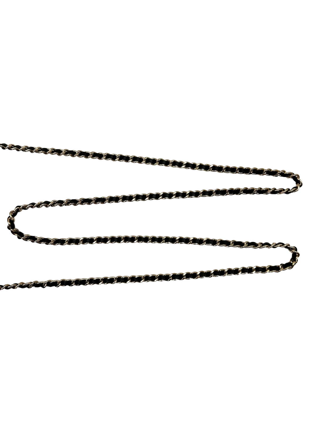 Chanel Black/White Quilted Lambskin Wallet On Chain(UG***TA) IRIS248