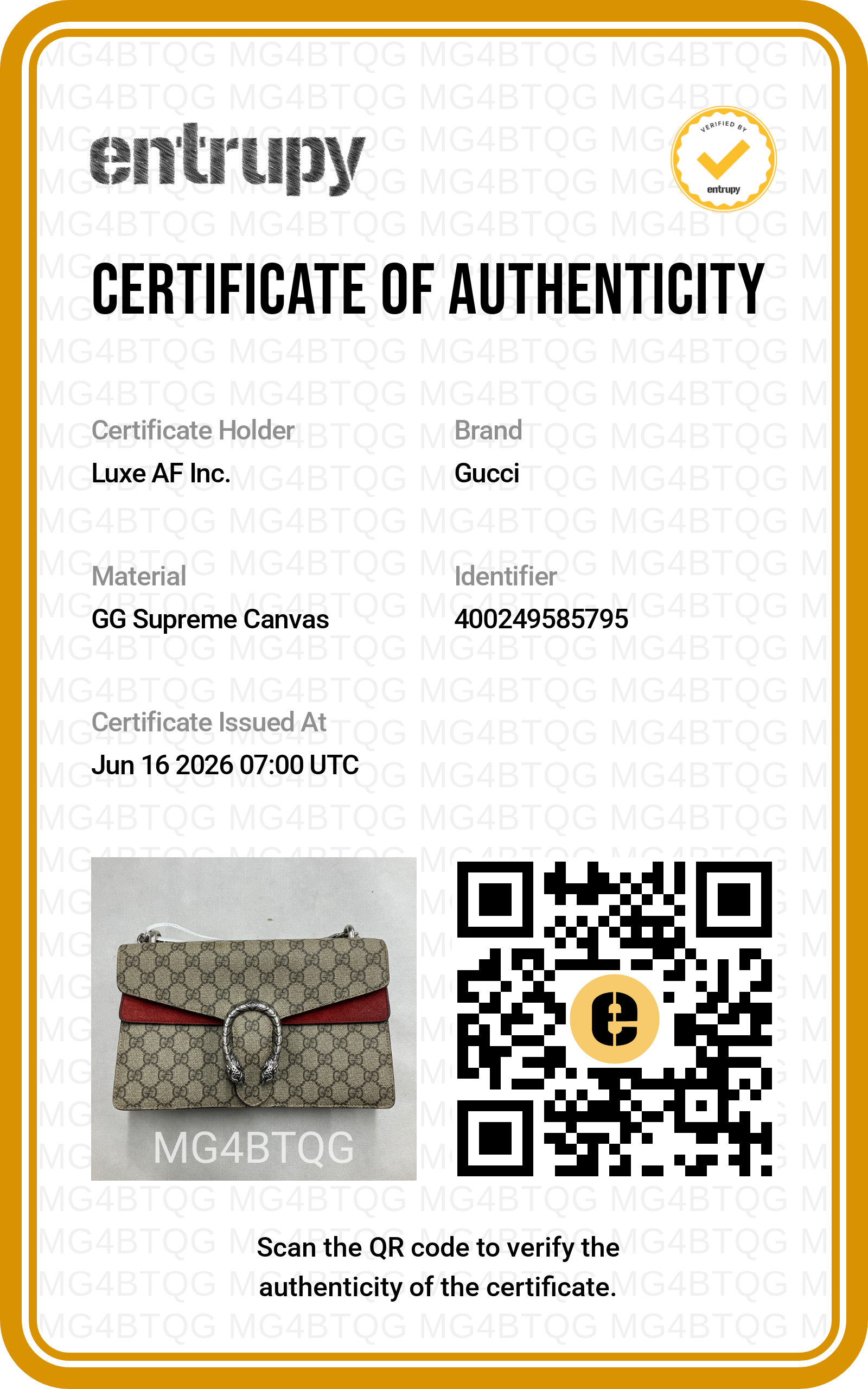 Gucci Dionysus GG Supreme Canvas Medium Size Shoulder Bag With Red Tirm GG1335