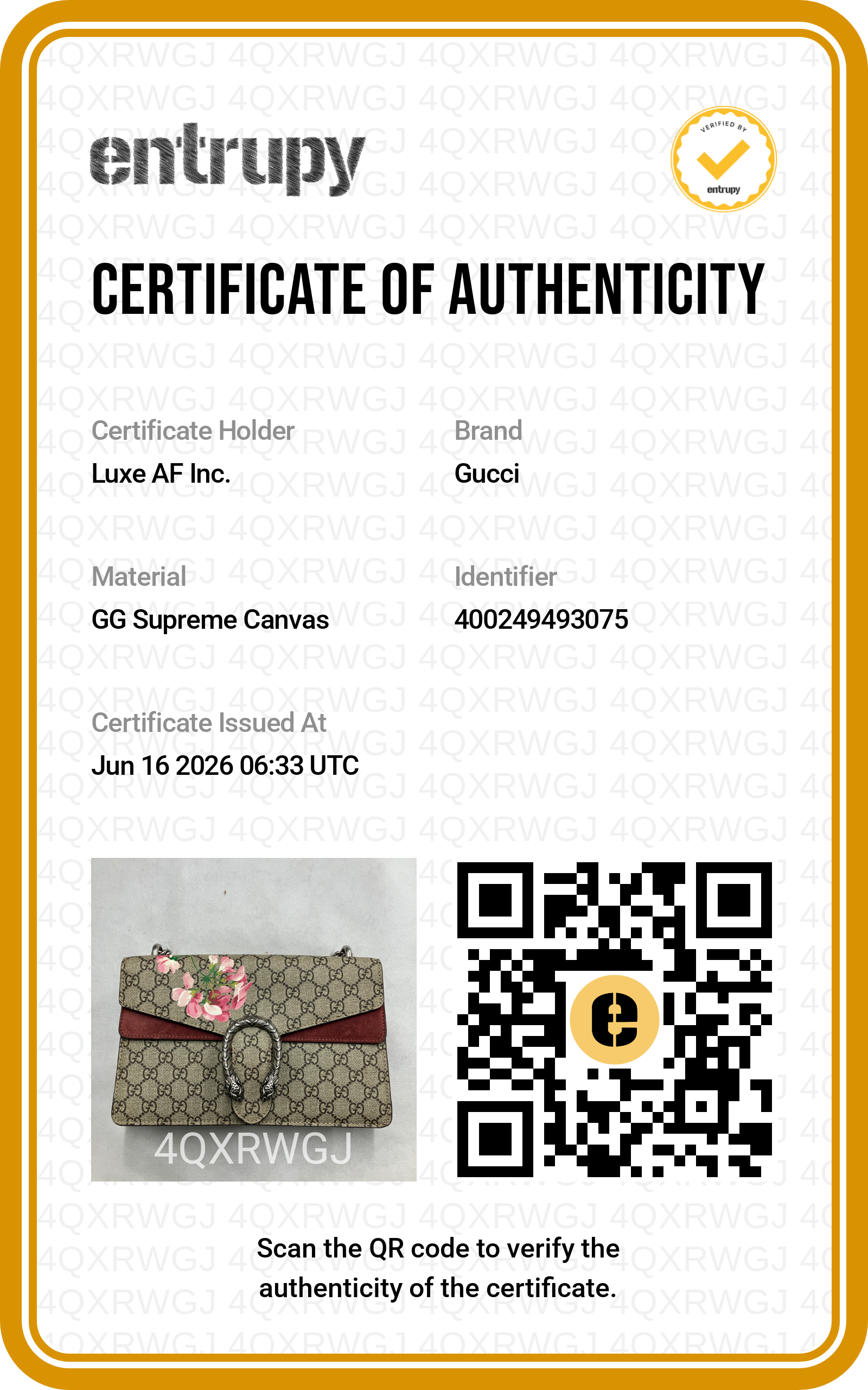 Gucci Dionysus GG Blooms Canvas Medium Size Shoulder Bag GG1336
