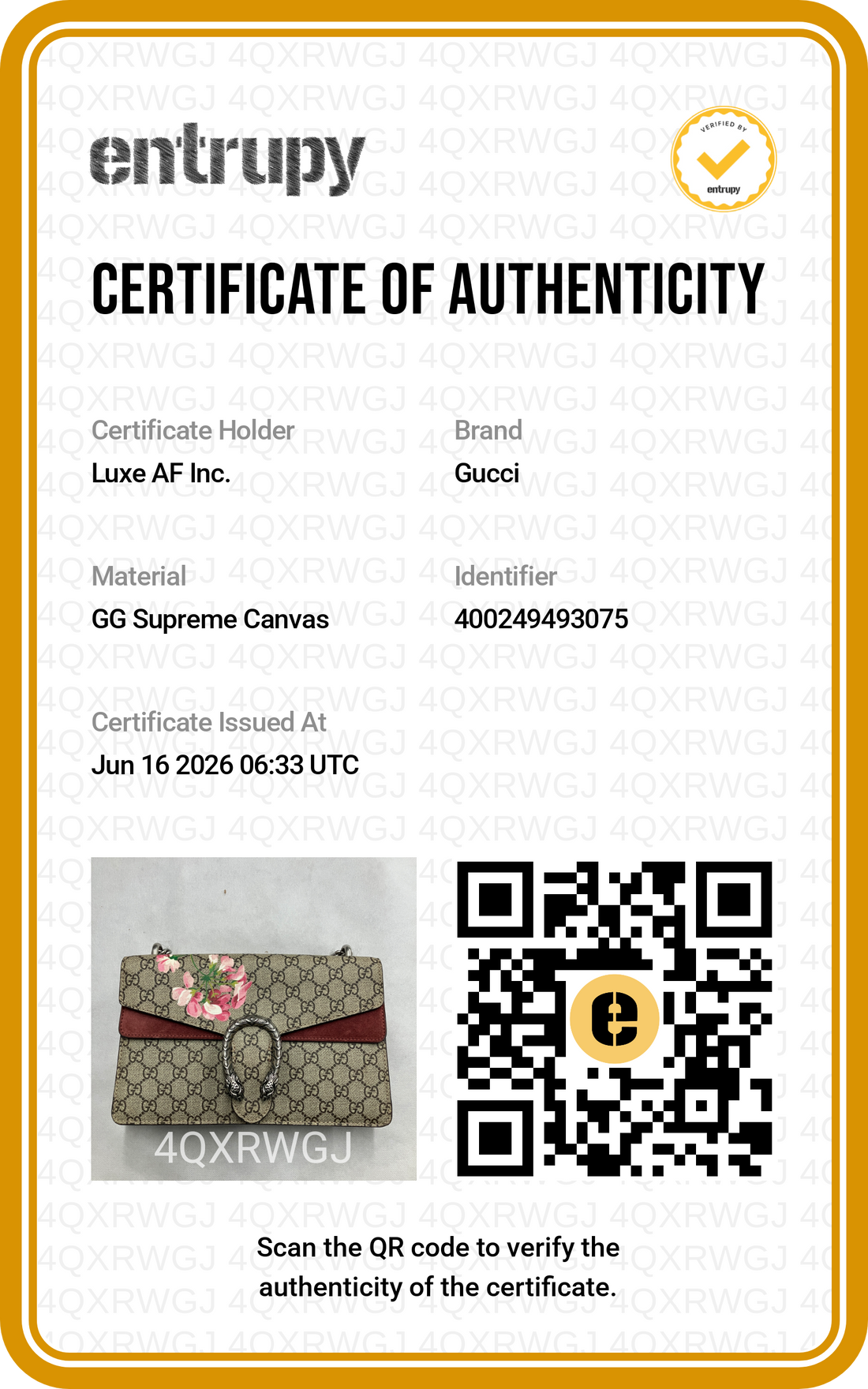 Gucci Dionysus GG Blooms Canvas Medium Size Shoulder Bag GG1336