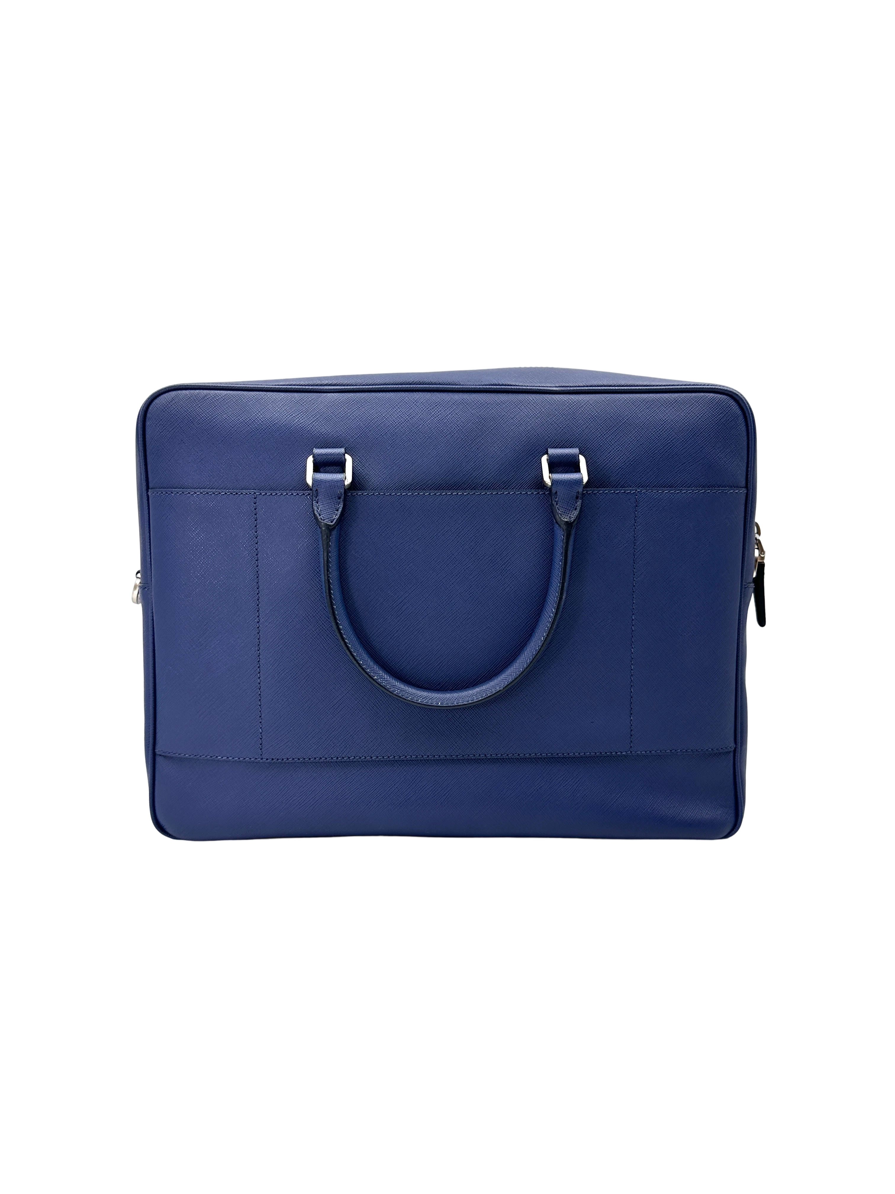 Prada Galleria Black Saffiano Leather Handle Bag PR497