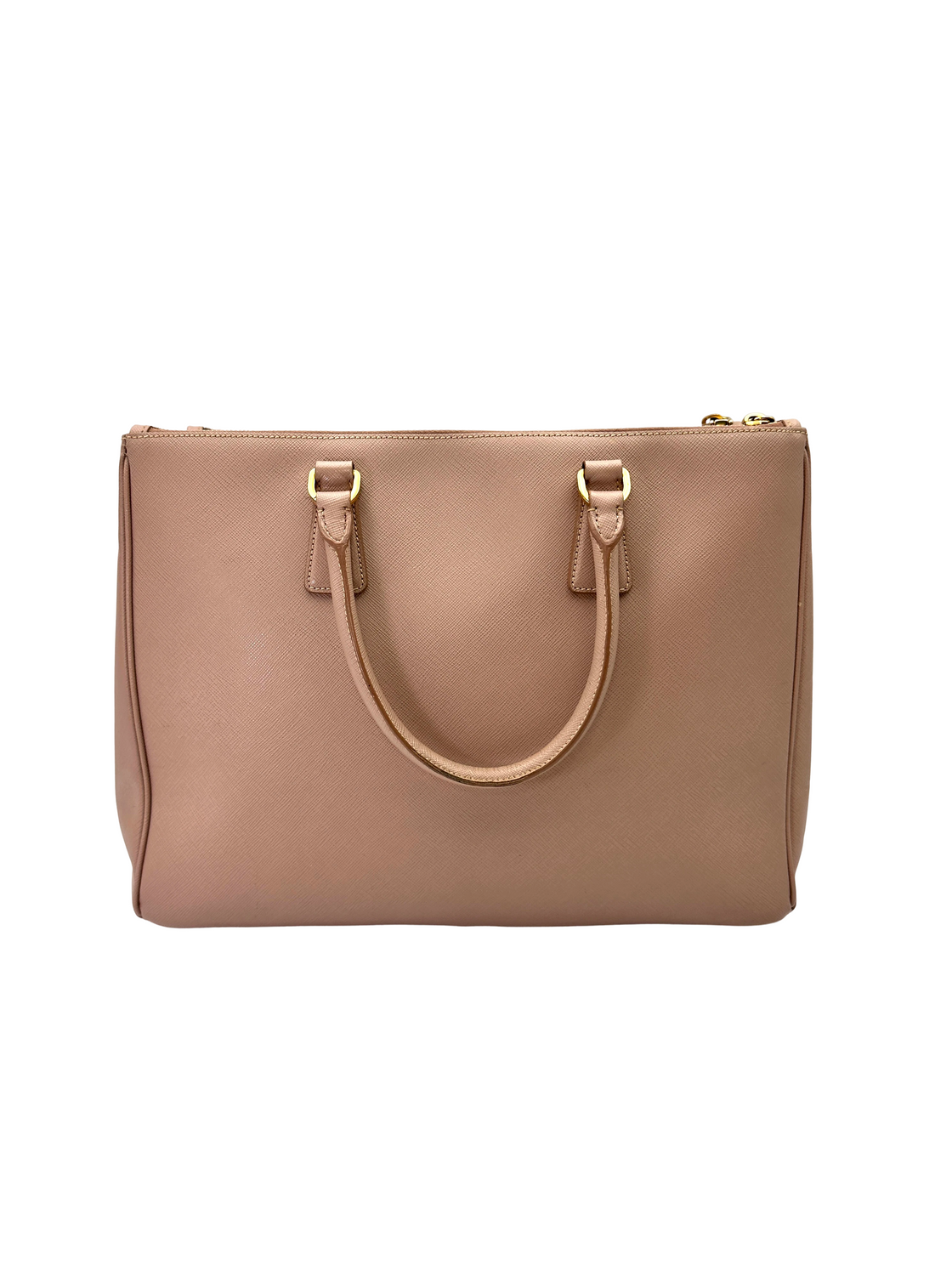 Prada Galleria Pink Saffiano Leather Handle Bag PR494
