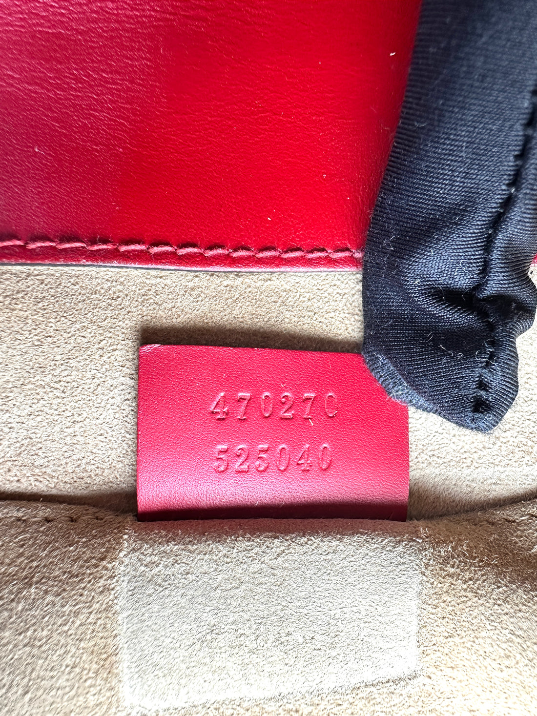 Gucci Sylvie Red Leather Small Size Top Handle Bag GG1341