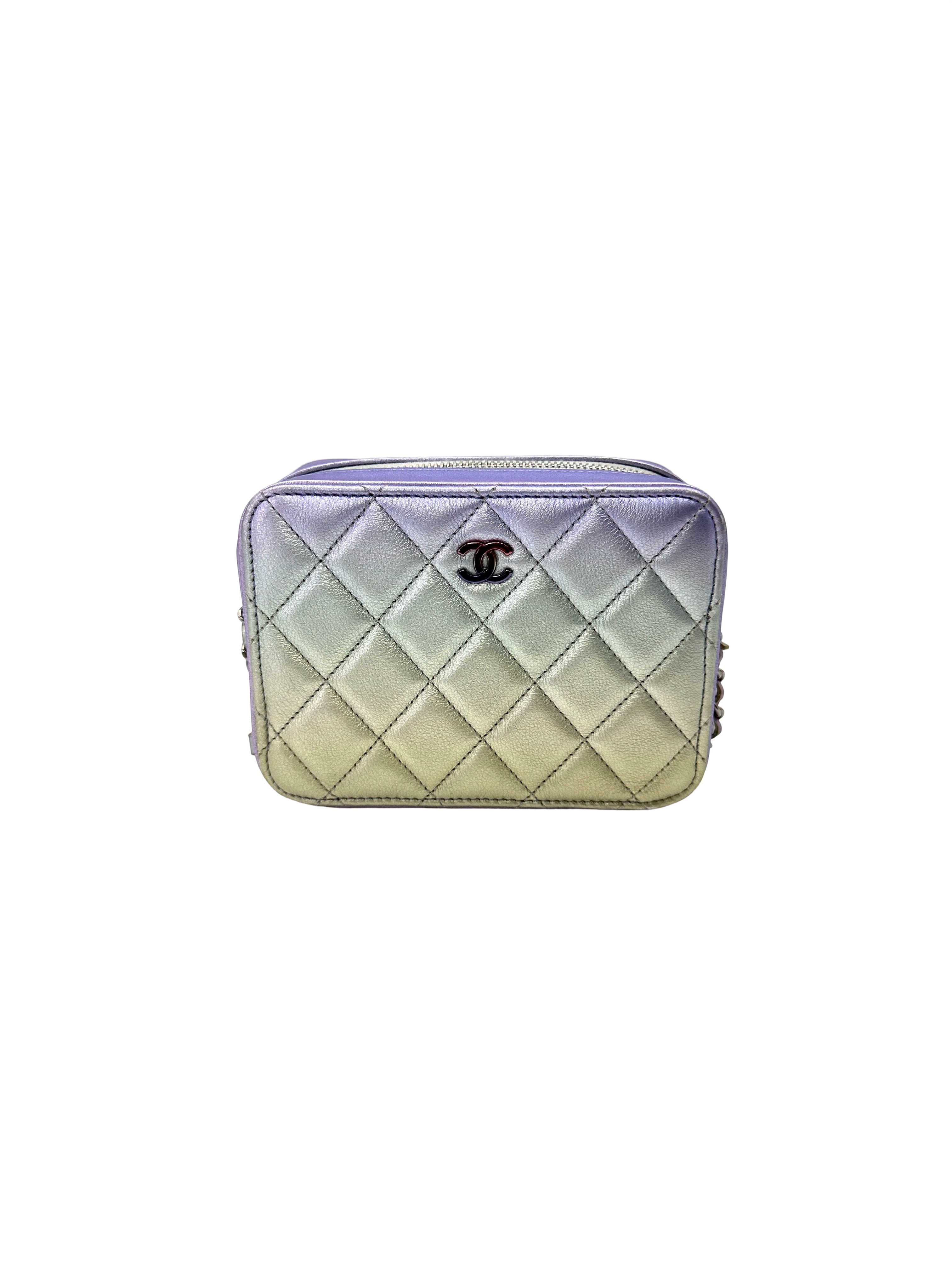 Chanel Iridescent Purple Quilted Leather Camera Bag(31***70) CC2190