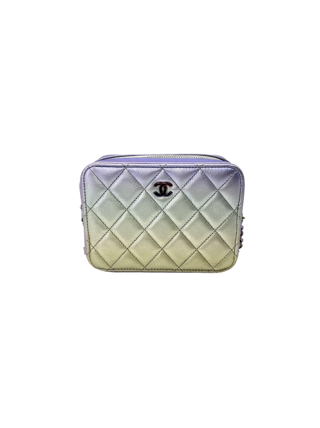 Chanel Iridescent Purple Quilted Leather Camera Bag(31***70) CC2190