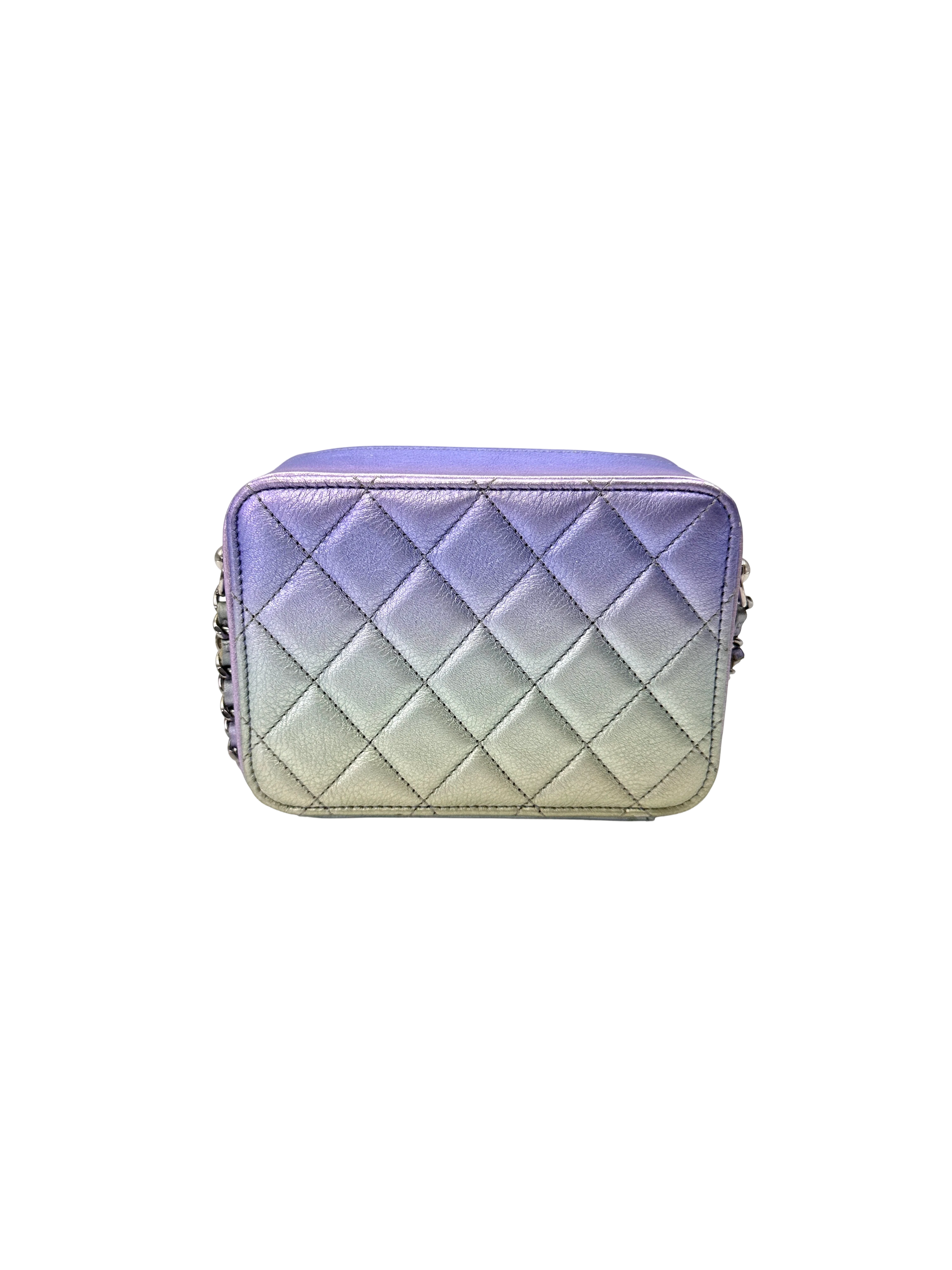 Chanel Iridescent Purple Quilted Leather Camera Bag(31***70) CC2190