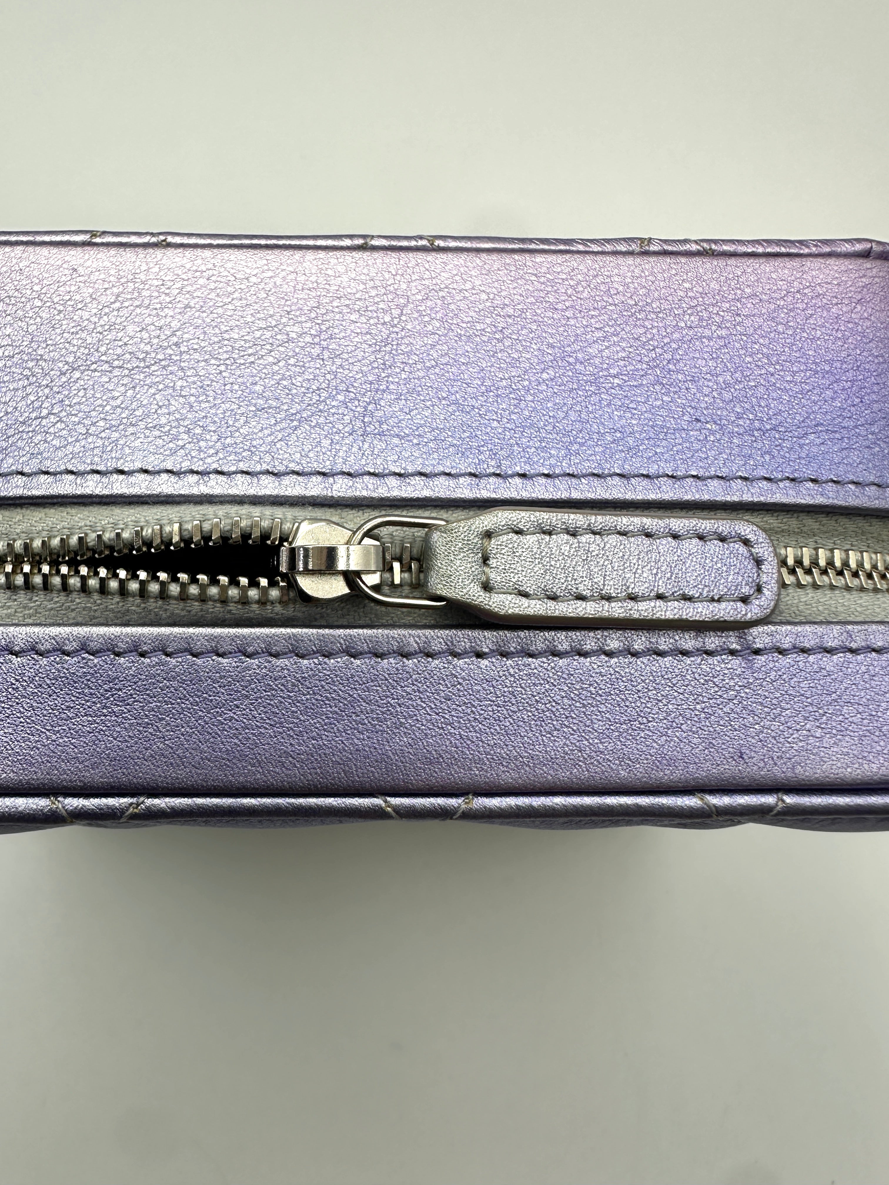 Chanel Iridescent Purple Quilted Leather Camera Bag(31***70) CC2190