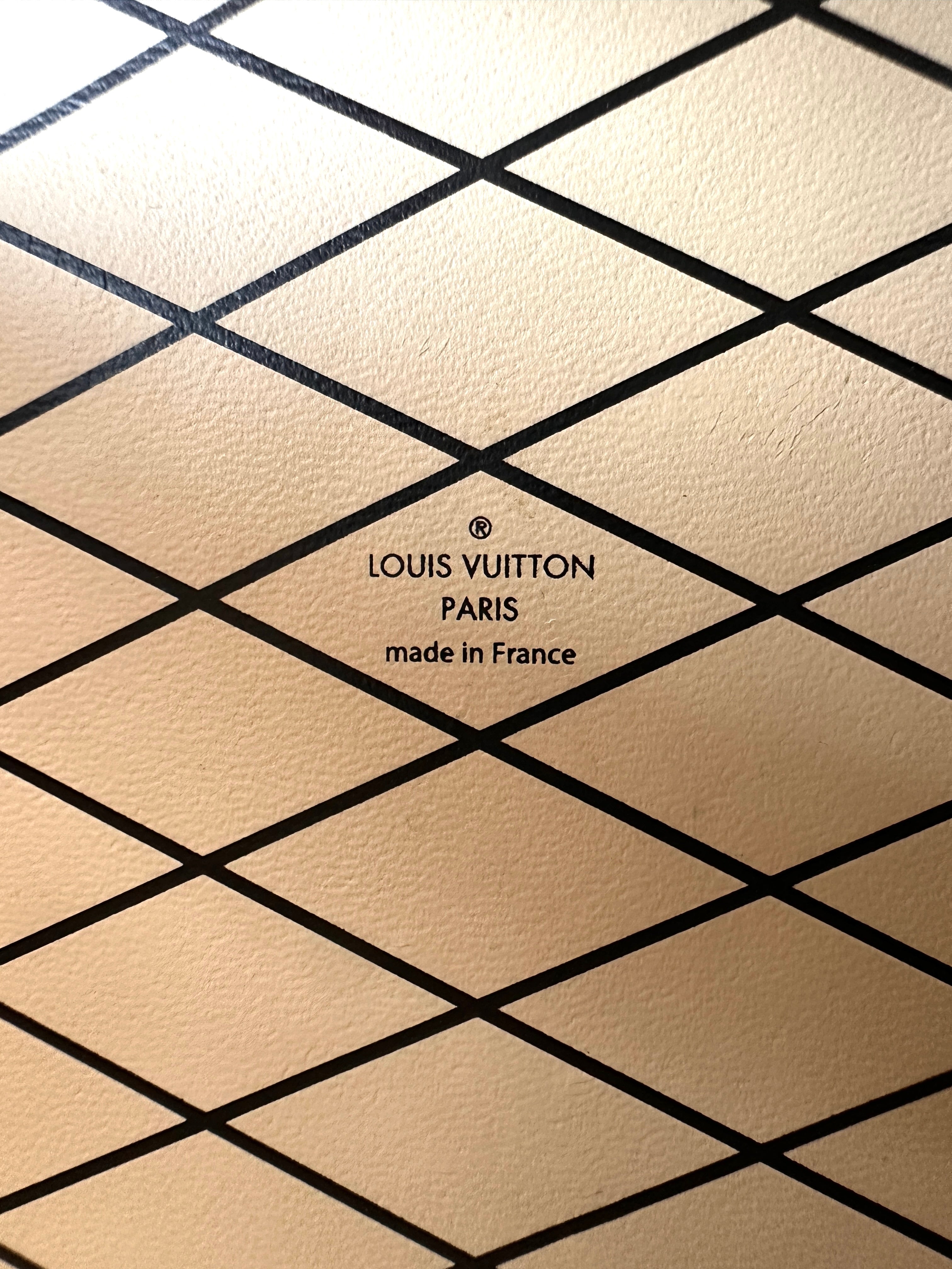 Louis Vuitton Petite Malle Monogram Canvas Shoulder Bag With White Trim LV3051