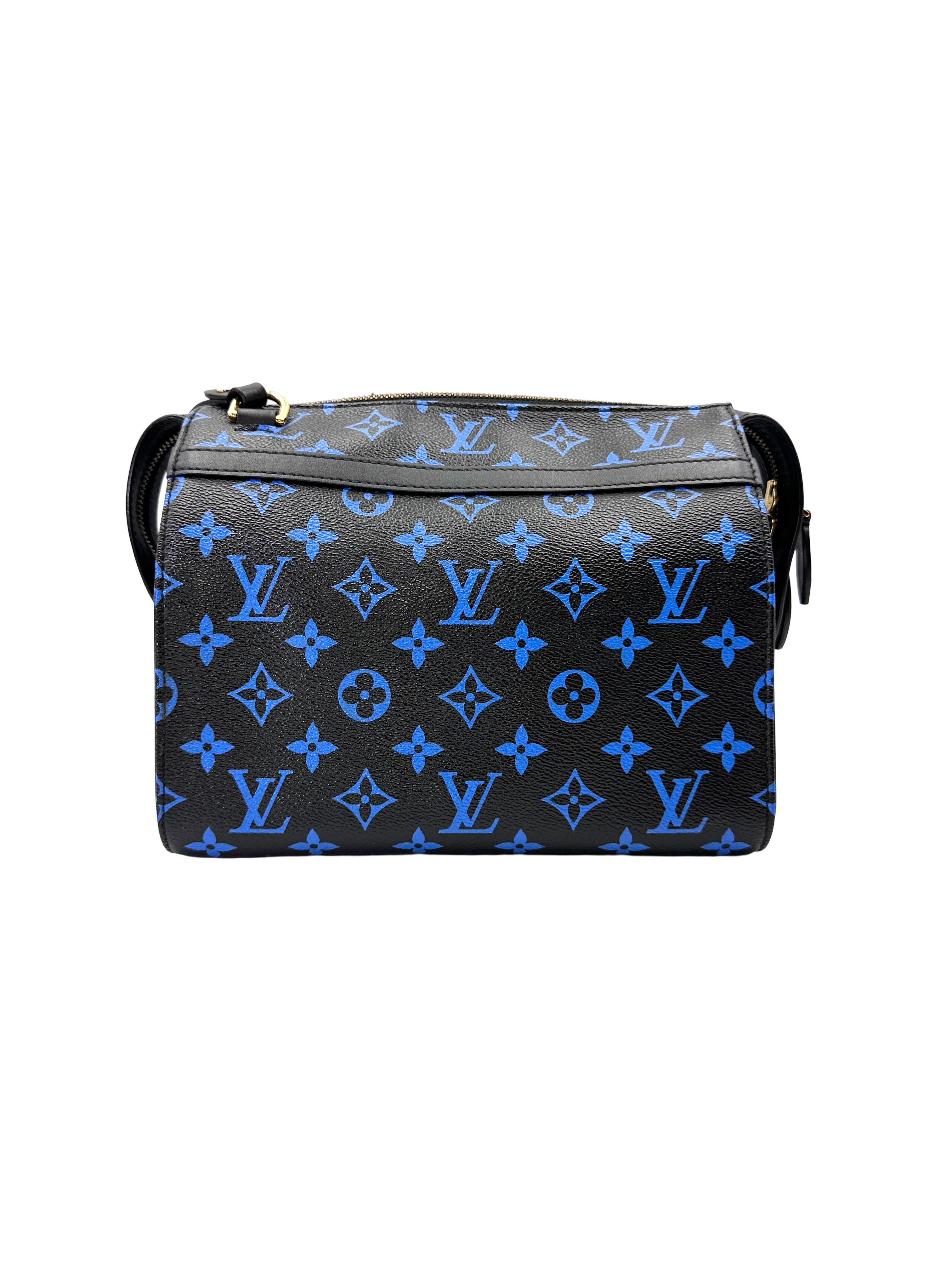 Louis Vuitton Speedy25 Amazon Black/Blue Monogram Shoulder Bag LV3054