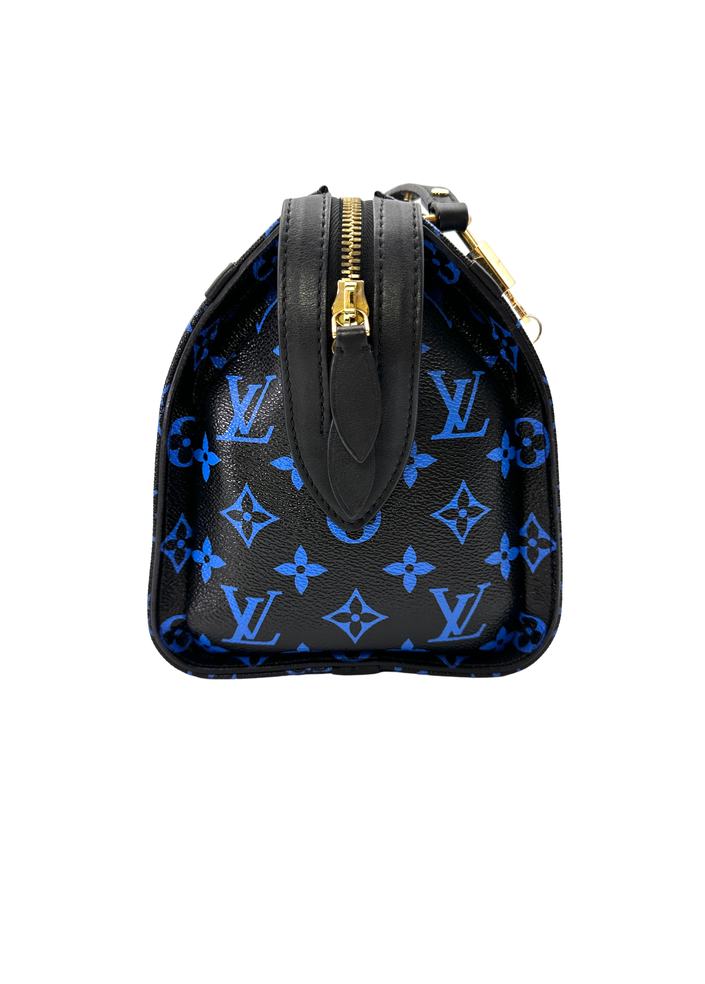 Louis Vuitton Speedy25 Amazon Black/Blue Monogram Shoulder Bag LV3054