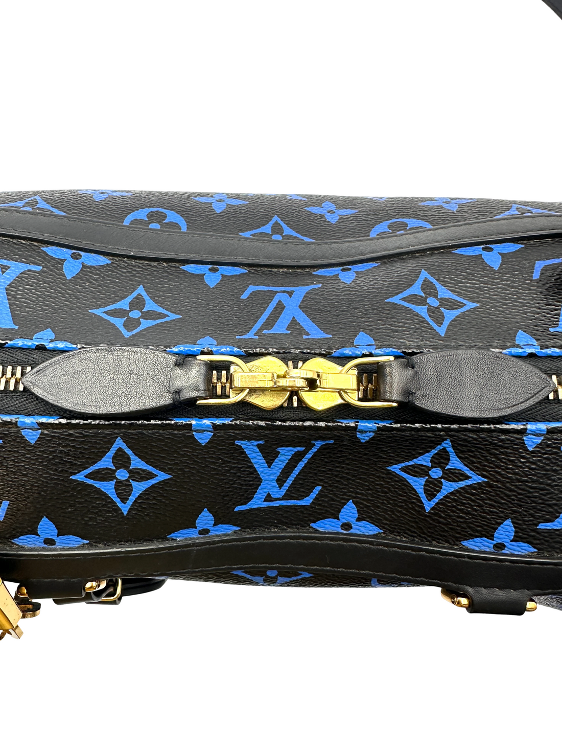 Louis Vuitton Speedy25 Amazon Black/Blue Monogram Shoulder Bag LV3054