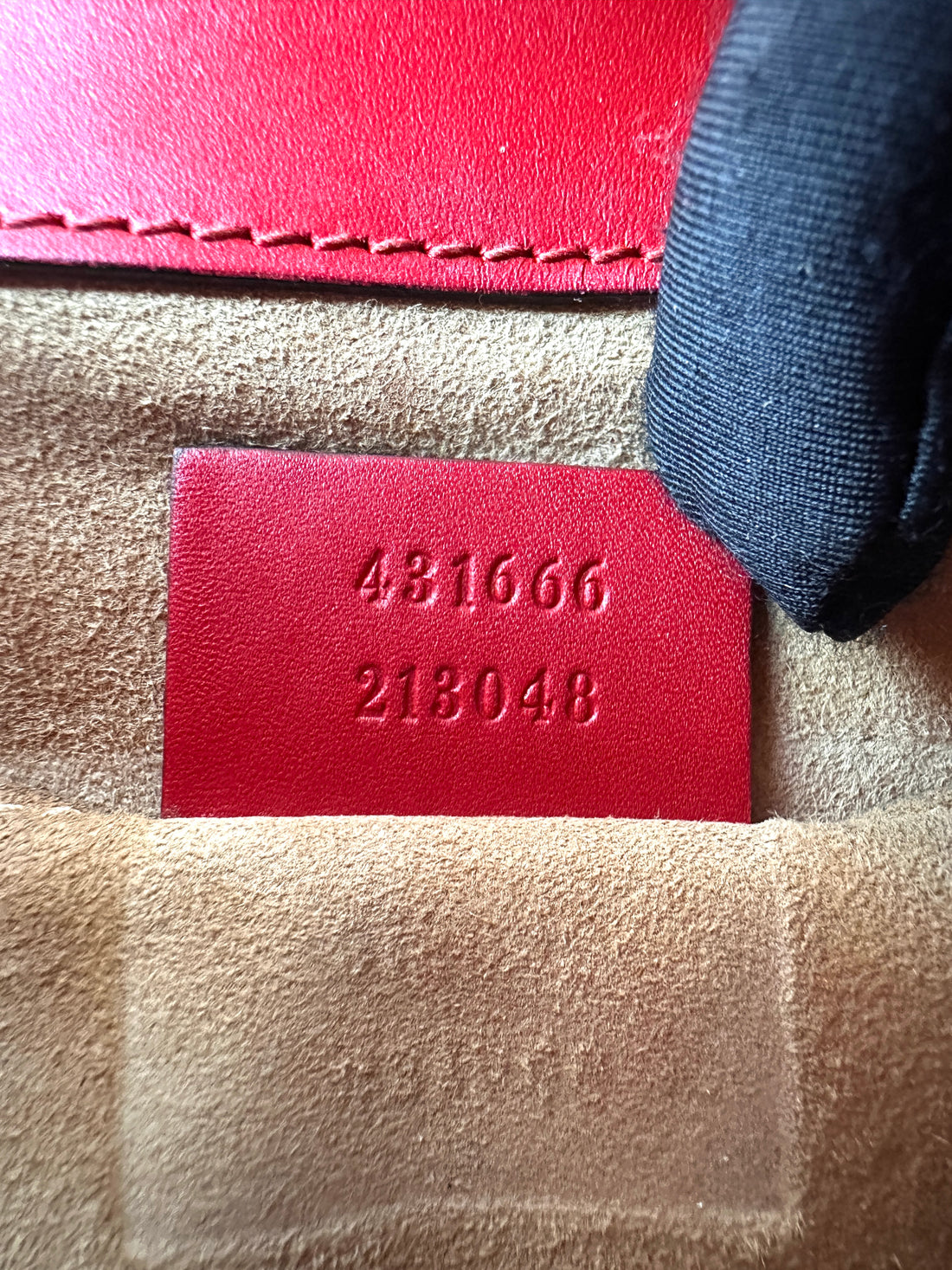 Gucci Sylvie Red Leather Small Size Shoulder Bag GG1342