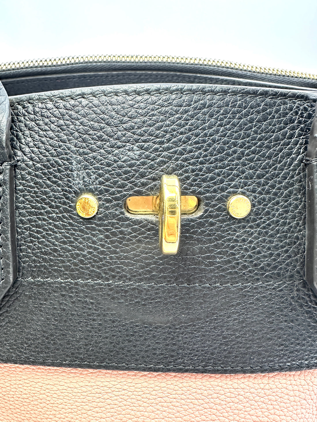 Louis Vuitton City Steamer MM Black/Pink Leather Handle Bag LV3055