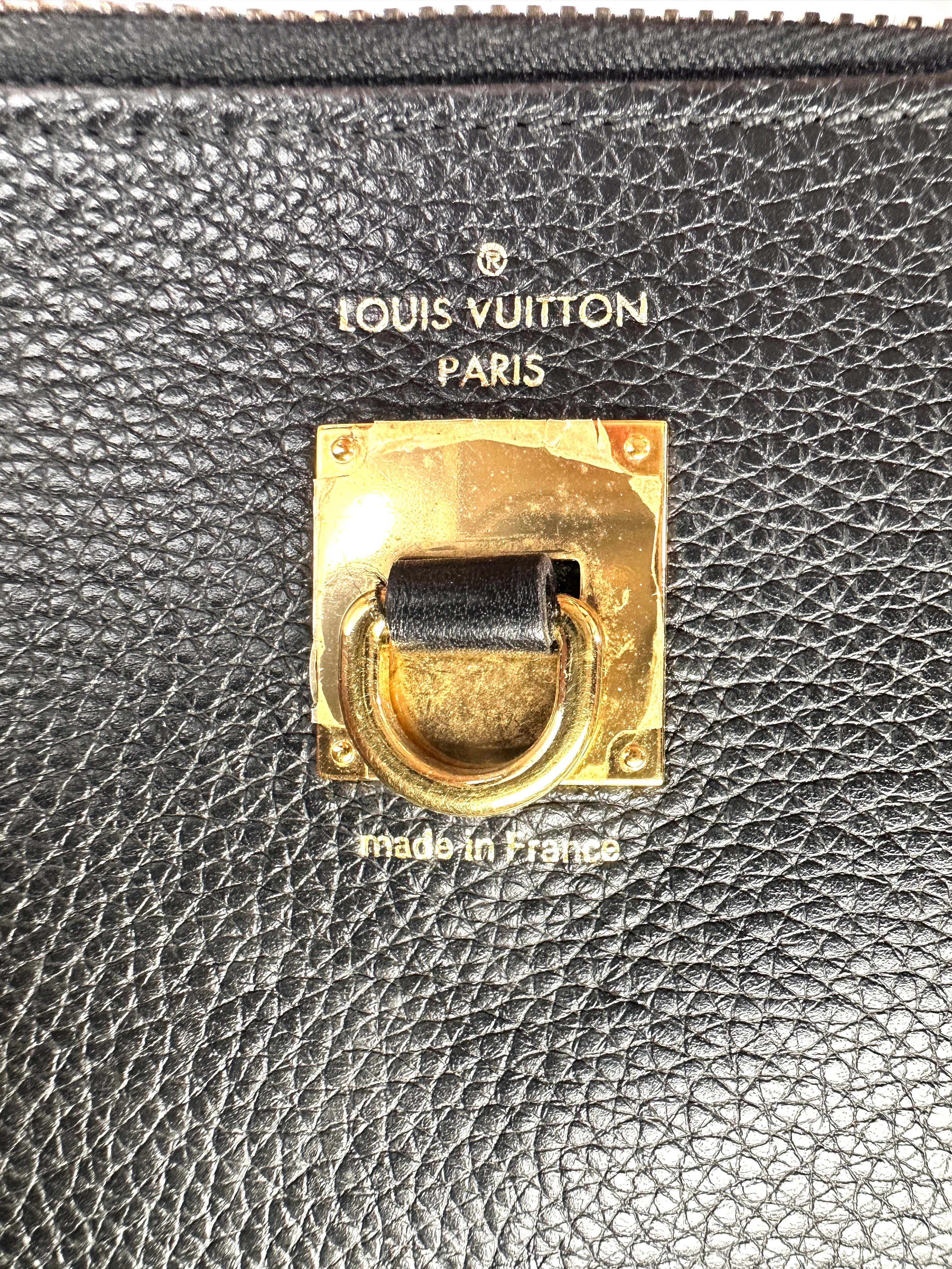Louis Vuitton City Steamer MM Black/Pink Leather Handle Bag LV3055