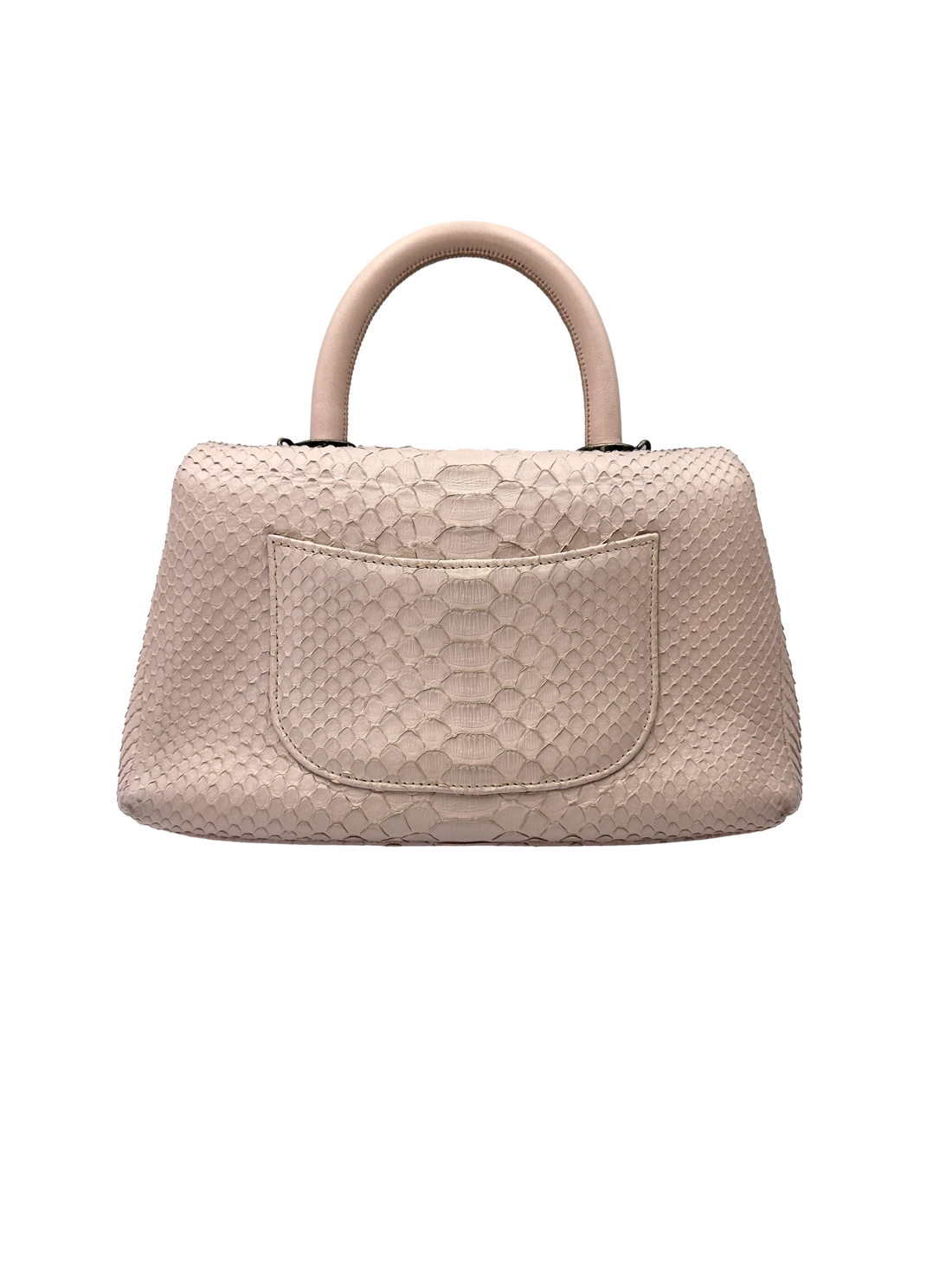 Chanel CoCo Handle Light Pink Python Leather Shoulder Bag(23***72) CC2189