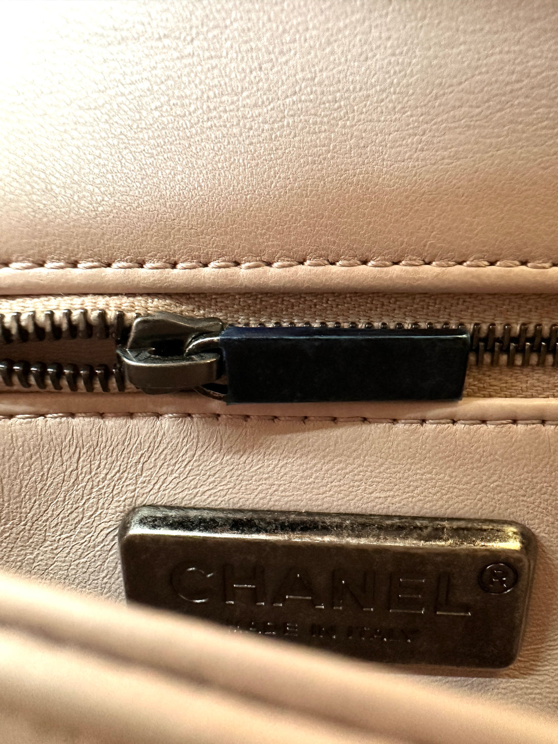 Chanel CoCo Handle Light Pink Python Leather Shoulder Bag(23***72) CC2189