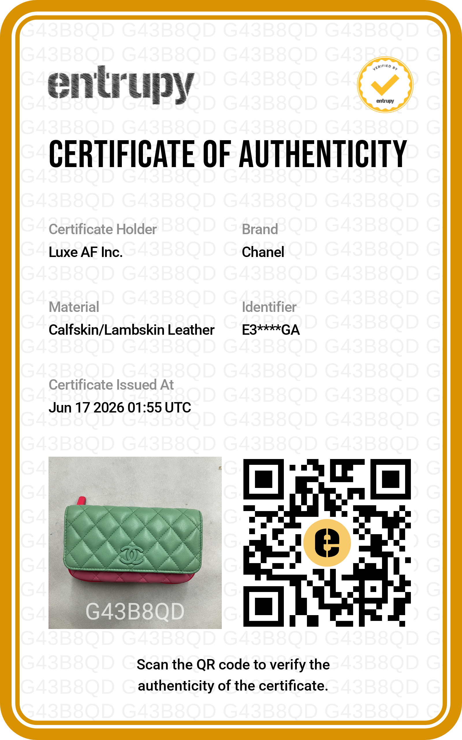 Chanel 23P Classic Flap Pink/Green Quilted Lambskin Shoulder Bag(E3***GA) IRIS249