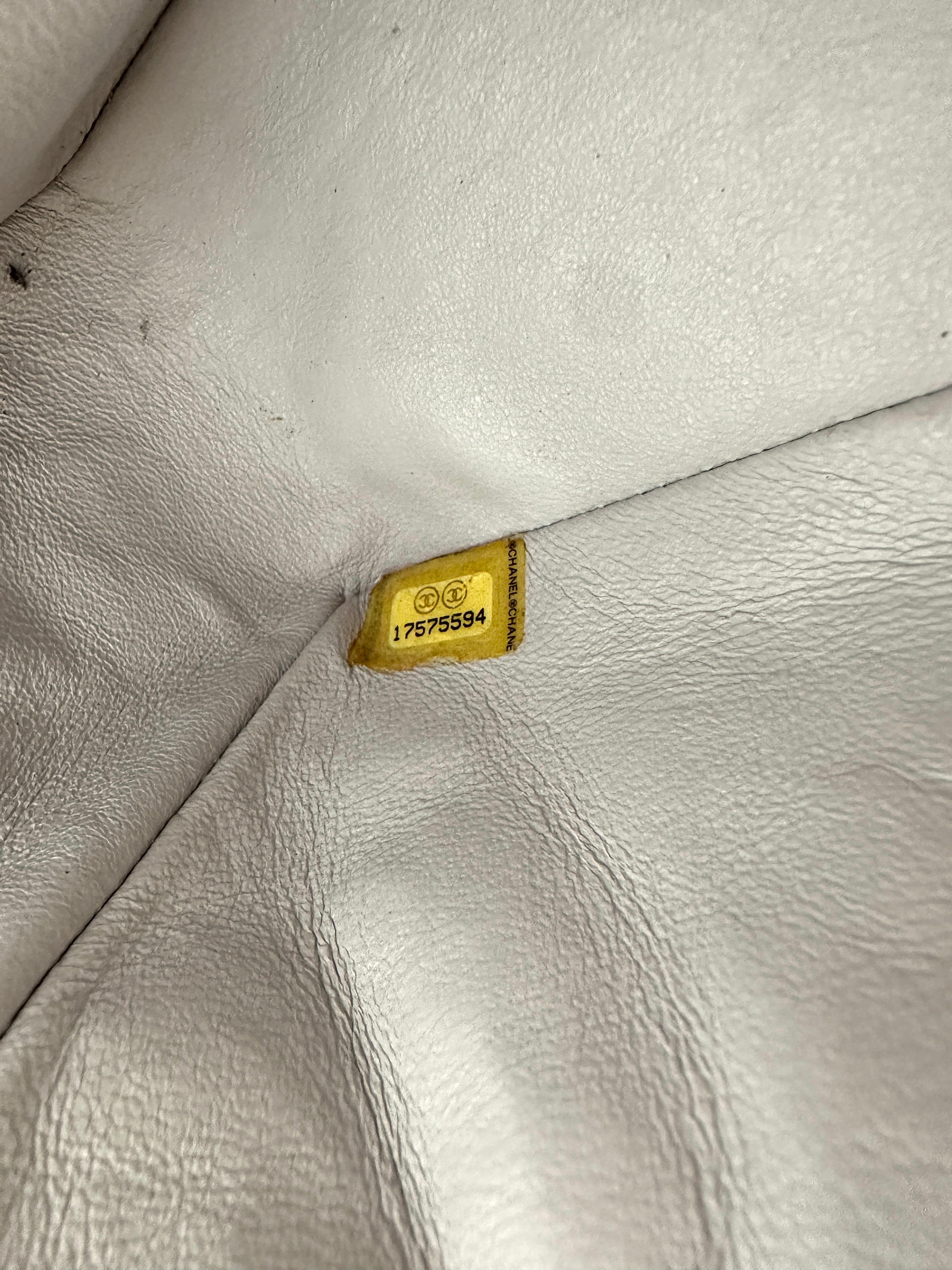 Chanel Classic Flap White Quilted Patent Leather Chain Shoulder Bag(17***94) CC2196