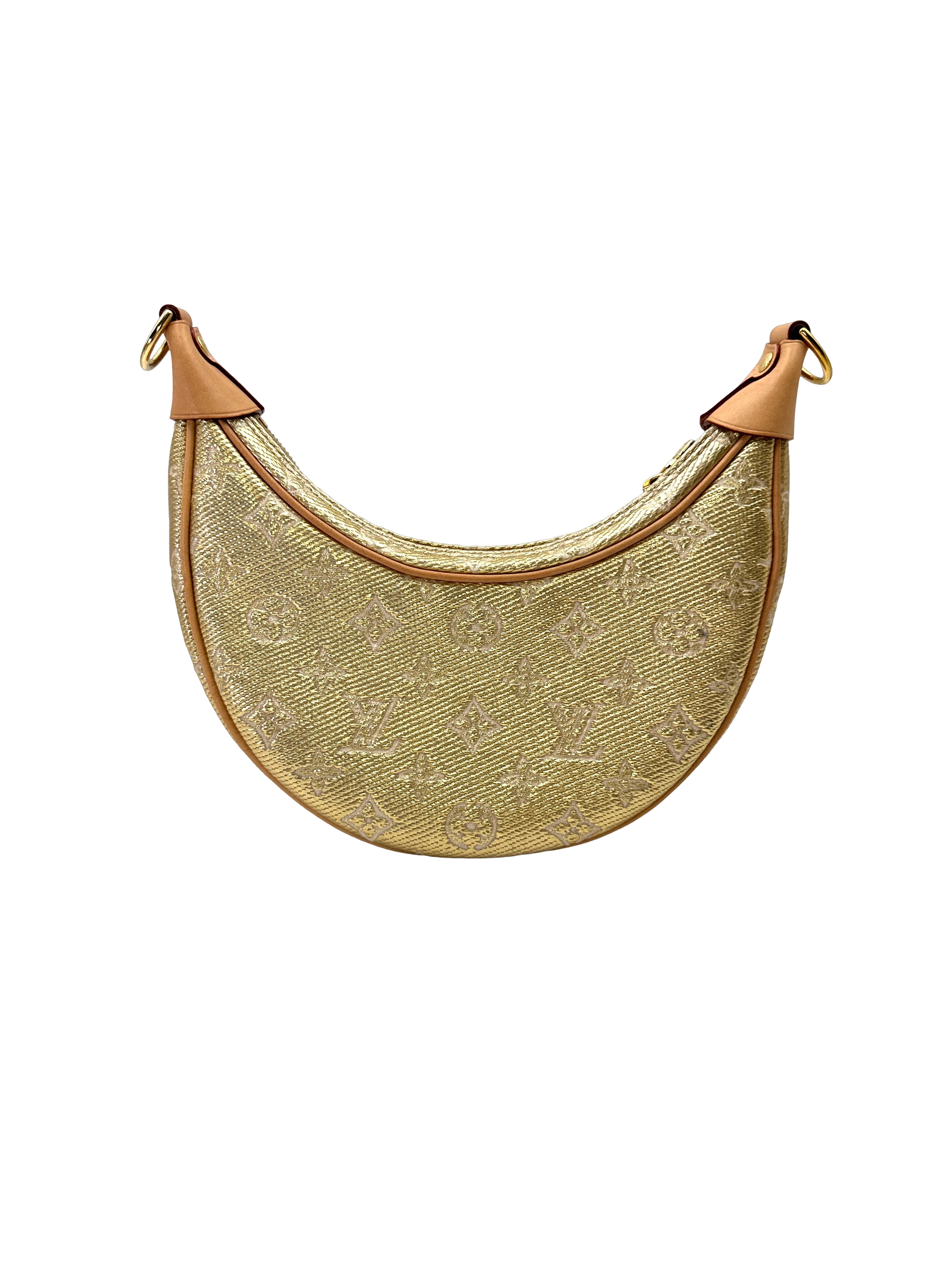 Louis Vuitton Monoglam Loop Beige Coated Canvas Shoulder Bag LV3057