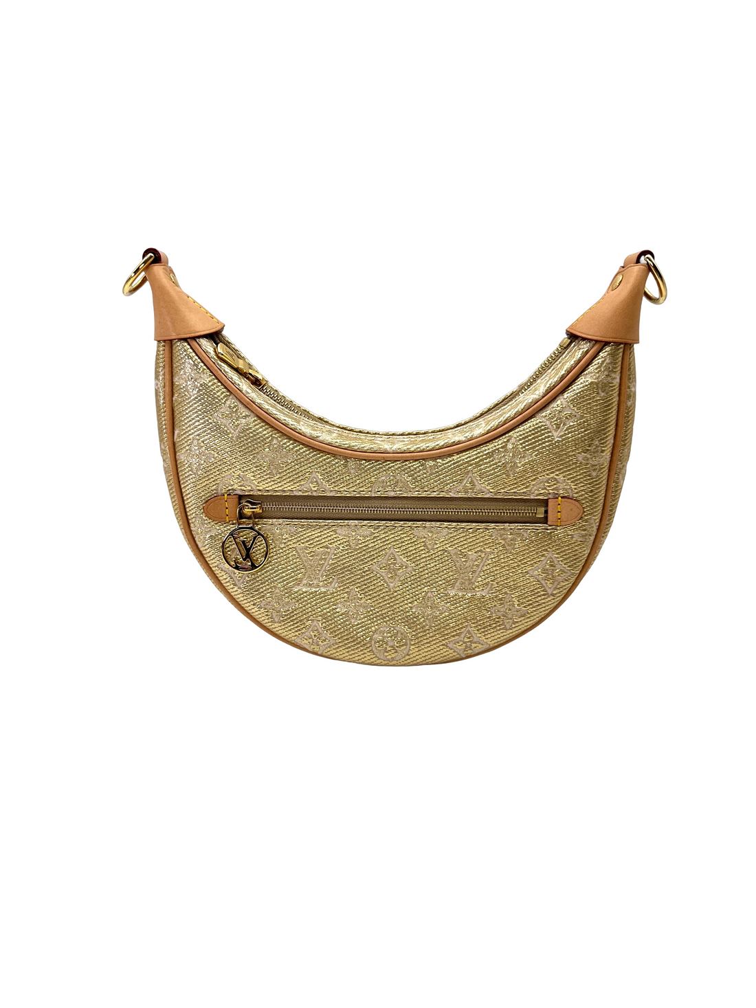 Louis Vuitton Monoglam Loop Beige Coated Canvas Shoulder Bag LV3057