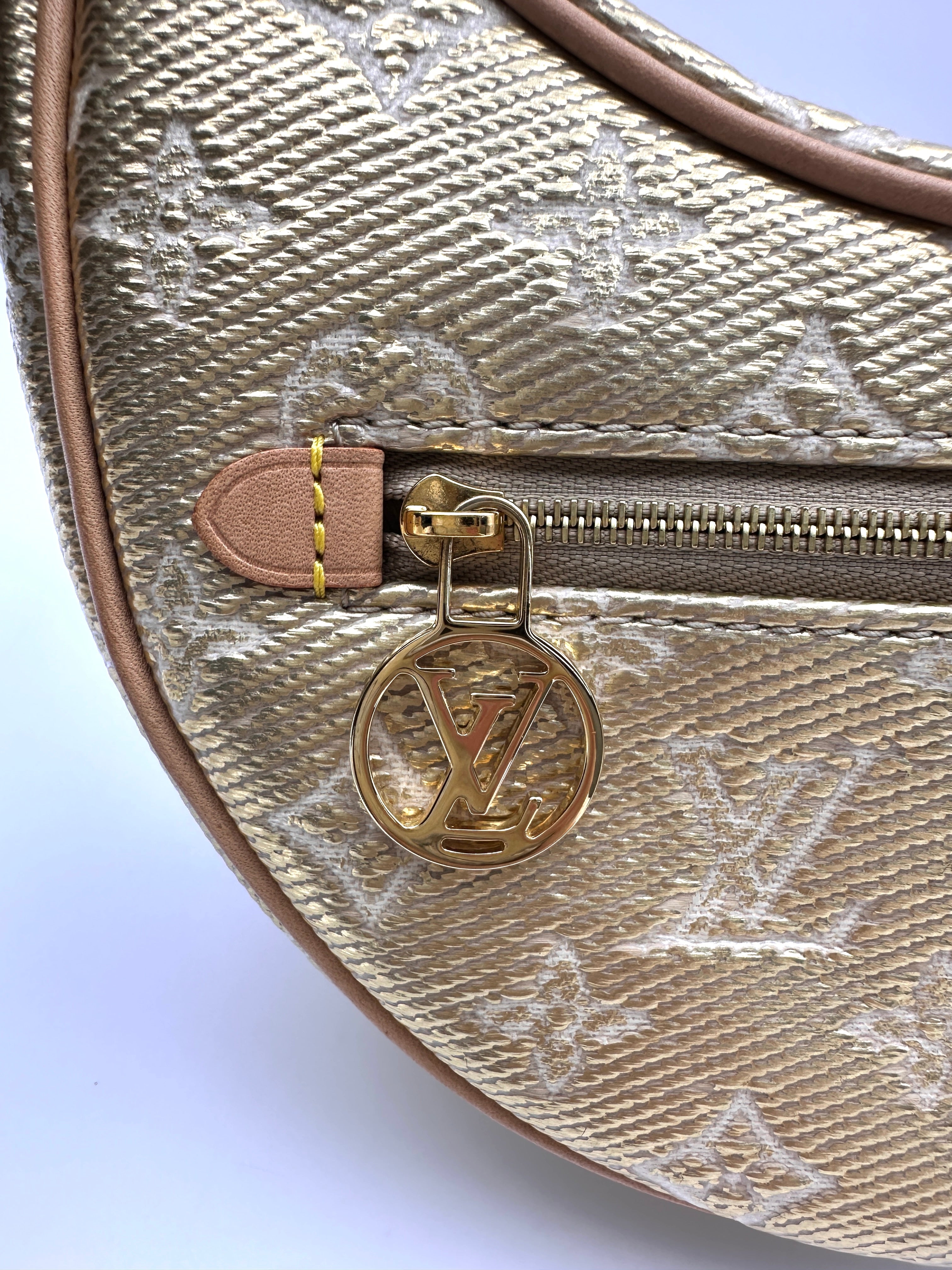 Louis Vuitton Monoglam Loop Beige Coated Canvas Shoulder Bag LV3057