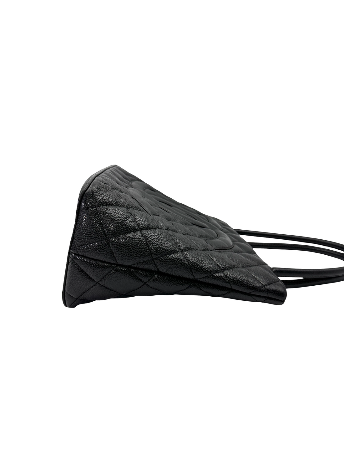 Chanel Medallion Black Quilted Leather Tote Handle Bag(77***45) CC2193