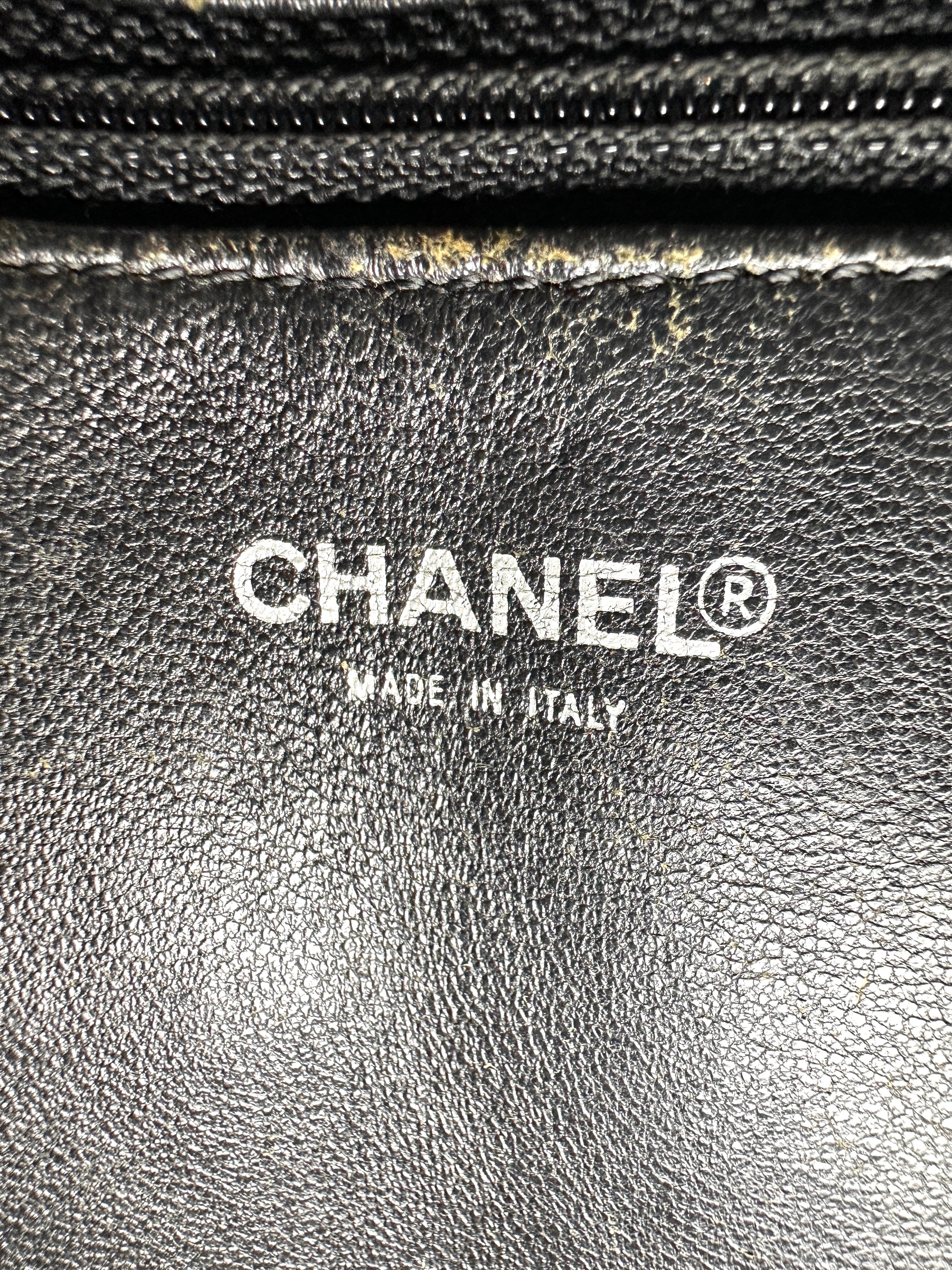 Chanel Medallion Black Quilted Leather Tote Handle Bag(77***45) CC2193