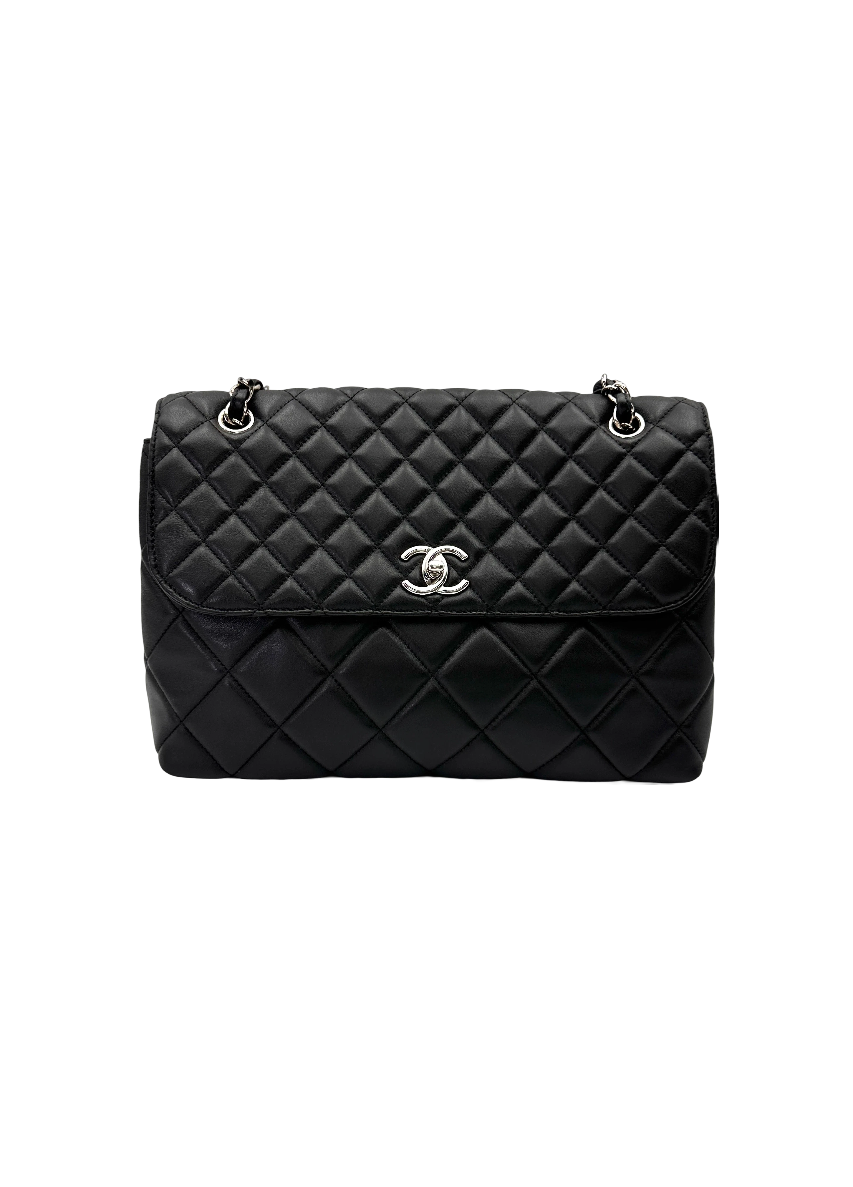 Chanel Black Quilted Lambskin Flap Bag(14***02) CC2198