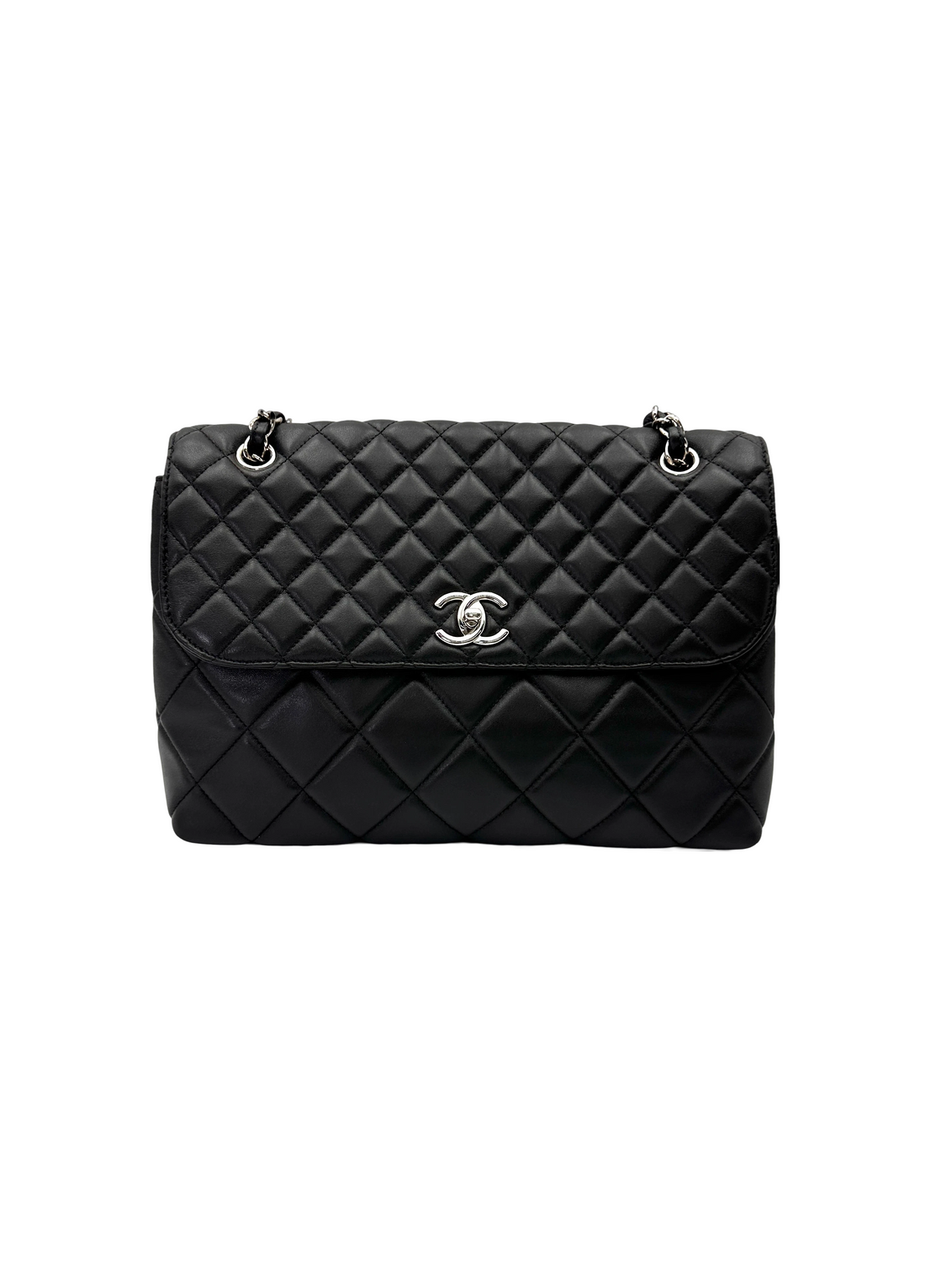 Chanel Black Quilted Lambskin Flap Bag(14***02) CC2198