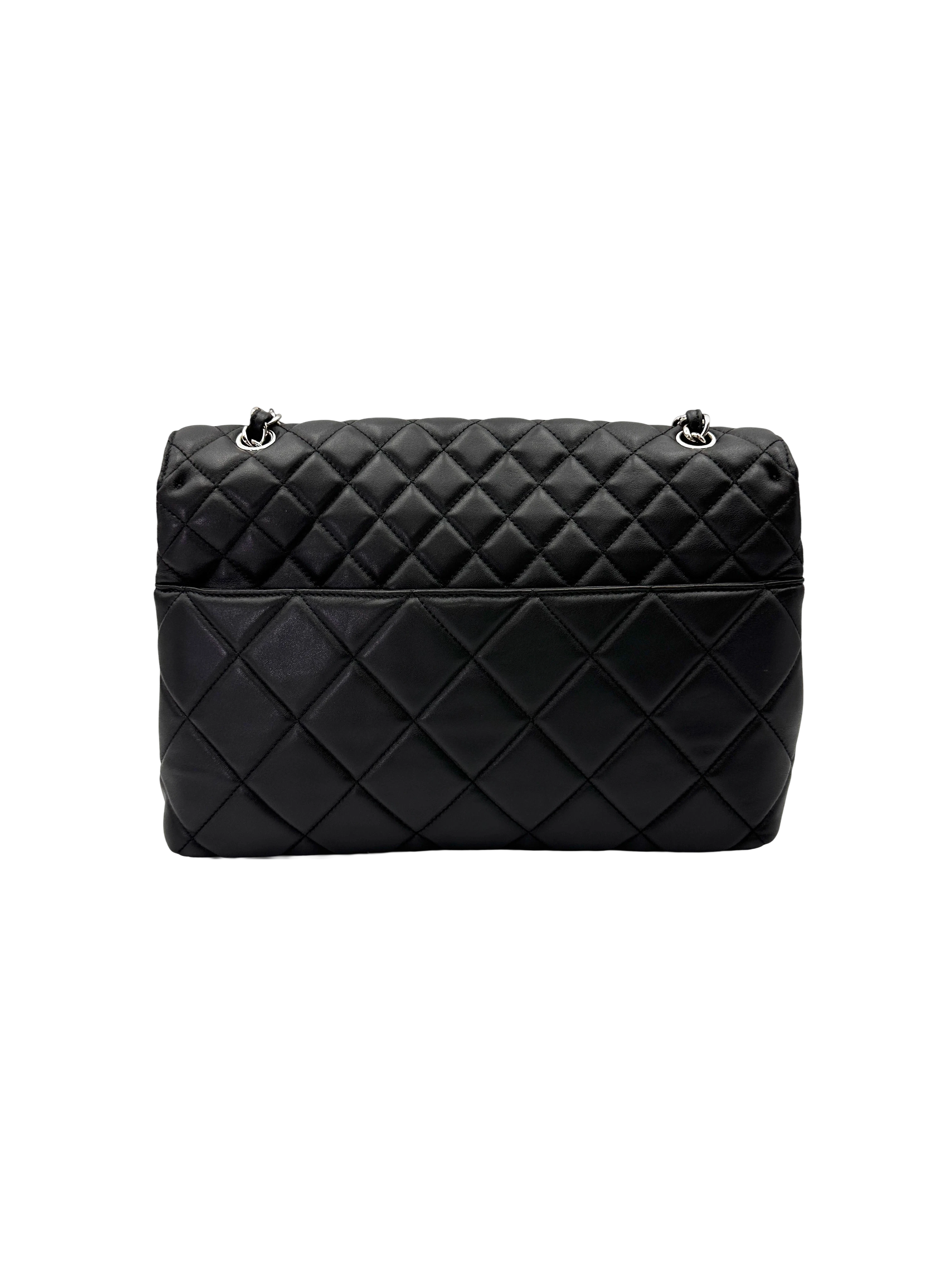 Chanel Black Quilted Lambskin Flap Bag(14***02) CC2198
