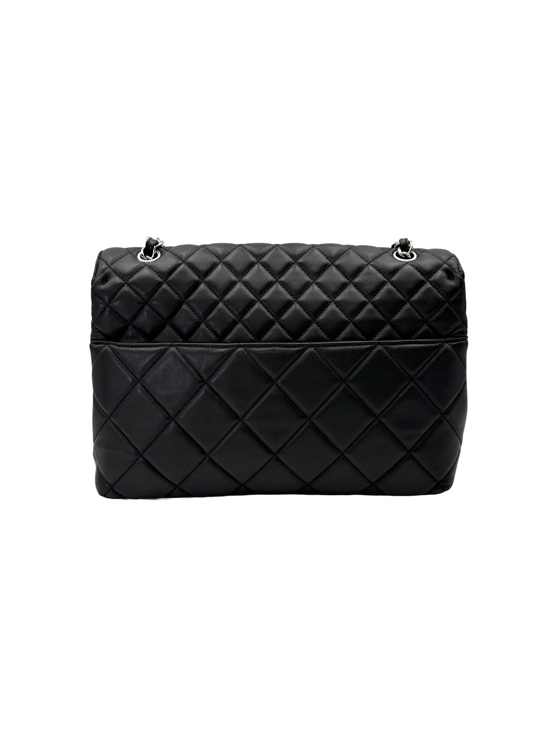 Chanel Black Quilted Lambskin Flap Bag(14***02) CC2198
