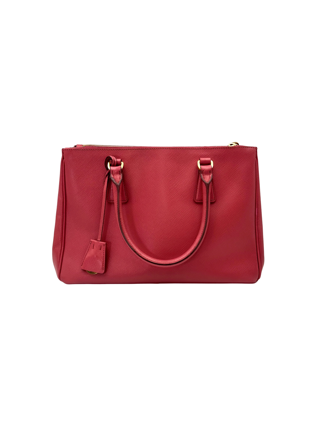 Prada Galleria Pink Saffiano Leather Handle Bag PR499