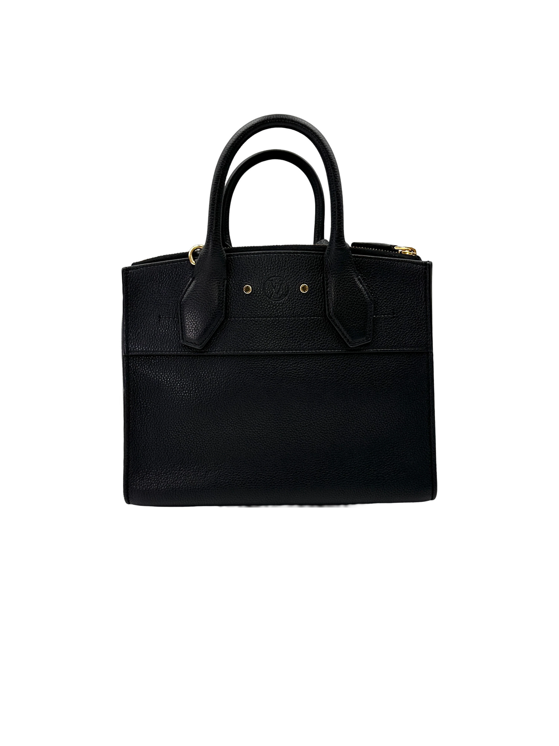 Louis Vuitton City Steamer Black Leather Handle Bag LV3058