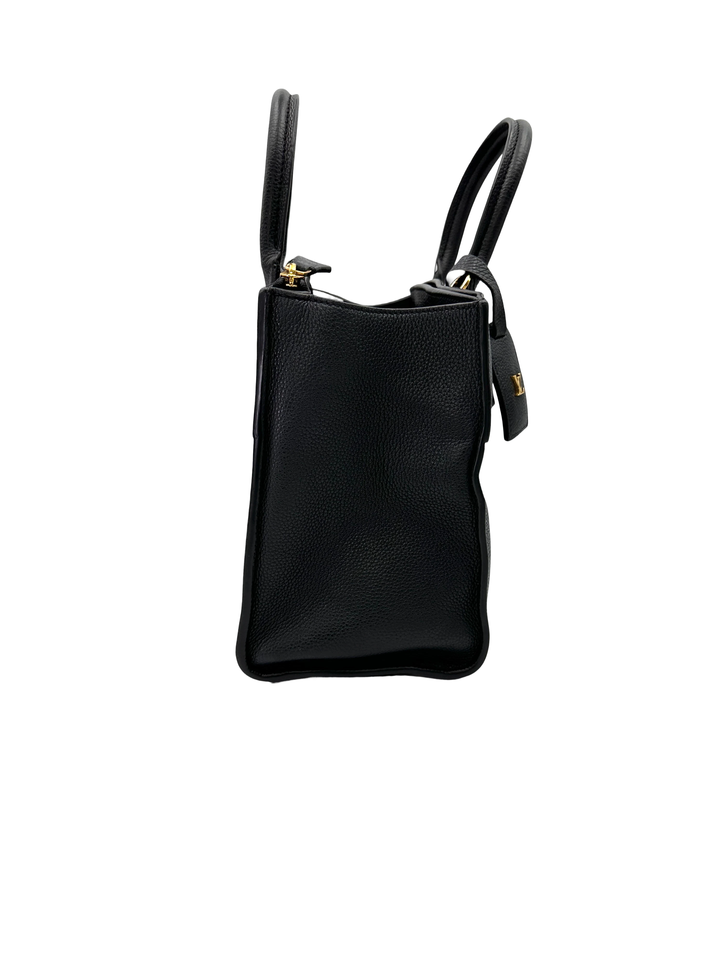 Louis Vuitton City Steamer Black Leather Handle Bag LV3058