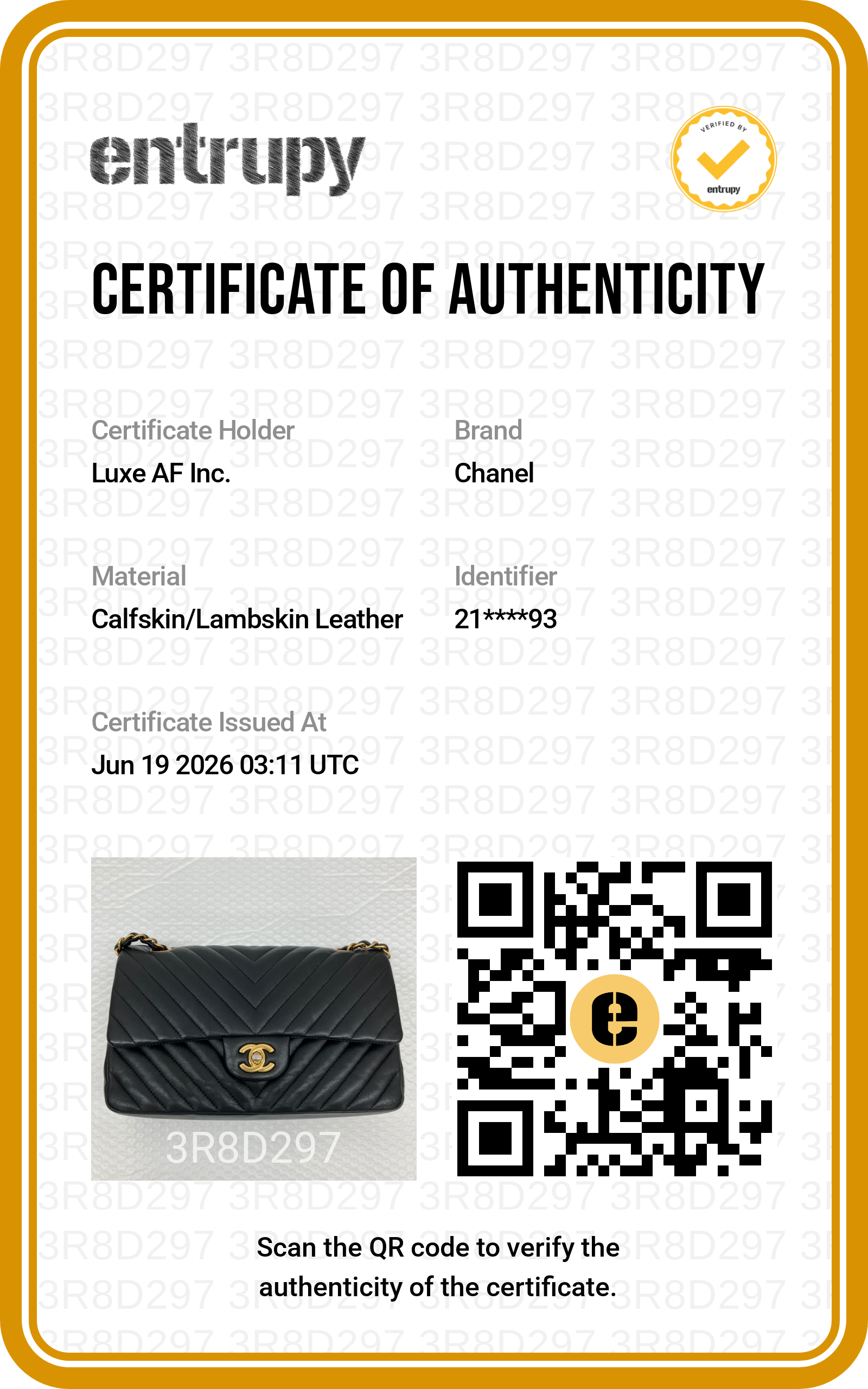 Chanel Classic Flap Black Chevron Quilted Lambskin Medium Size Shoulder Bag With Gold Buckle(21***93) CC2209
