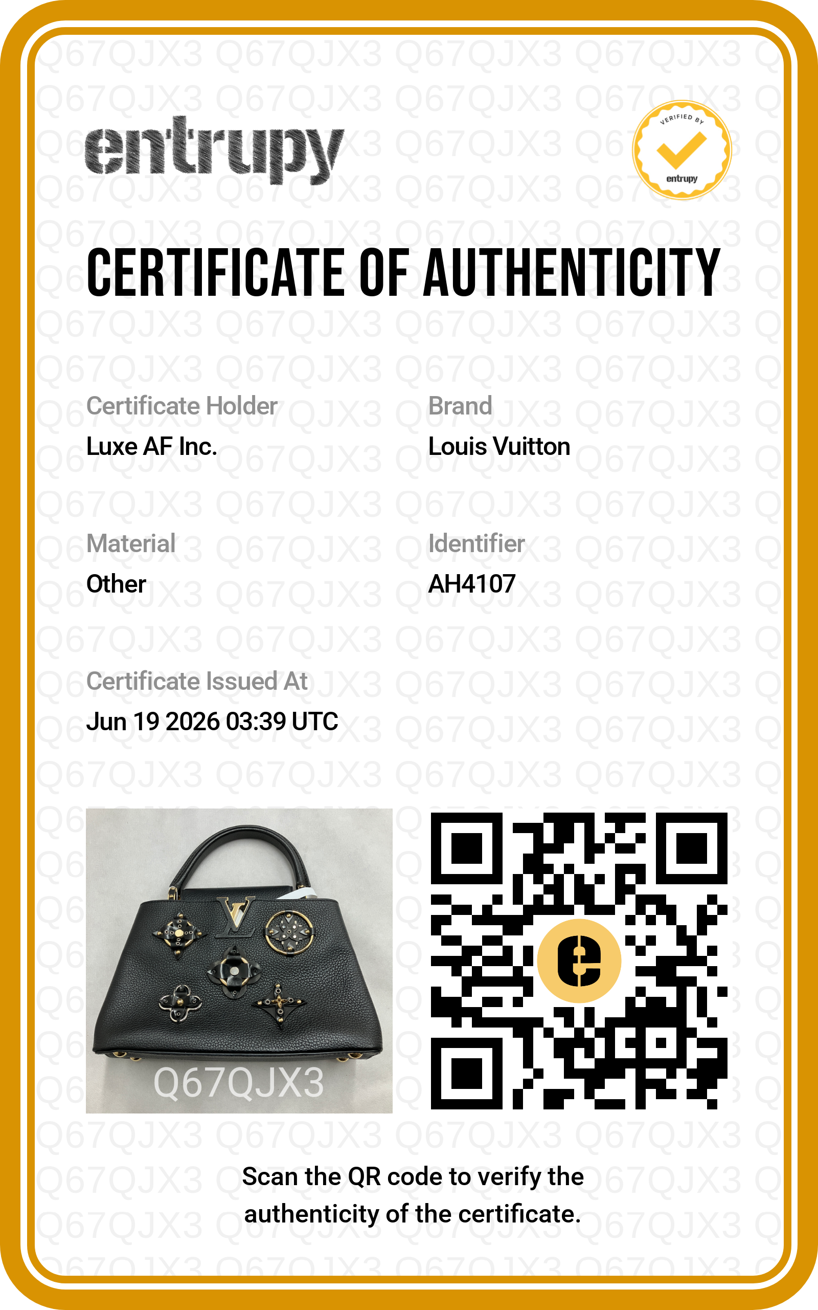 Louis Vuitton Capucines Black Monogram Flowers Top Handle Bag LV3064
