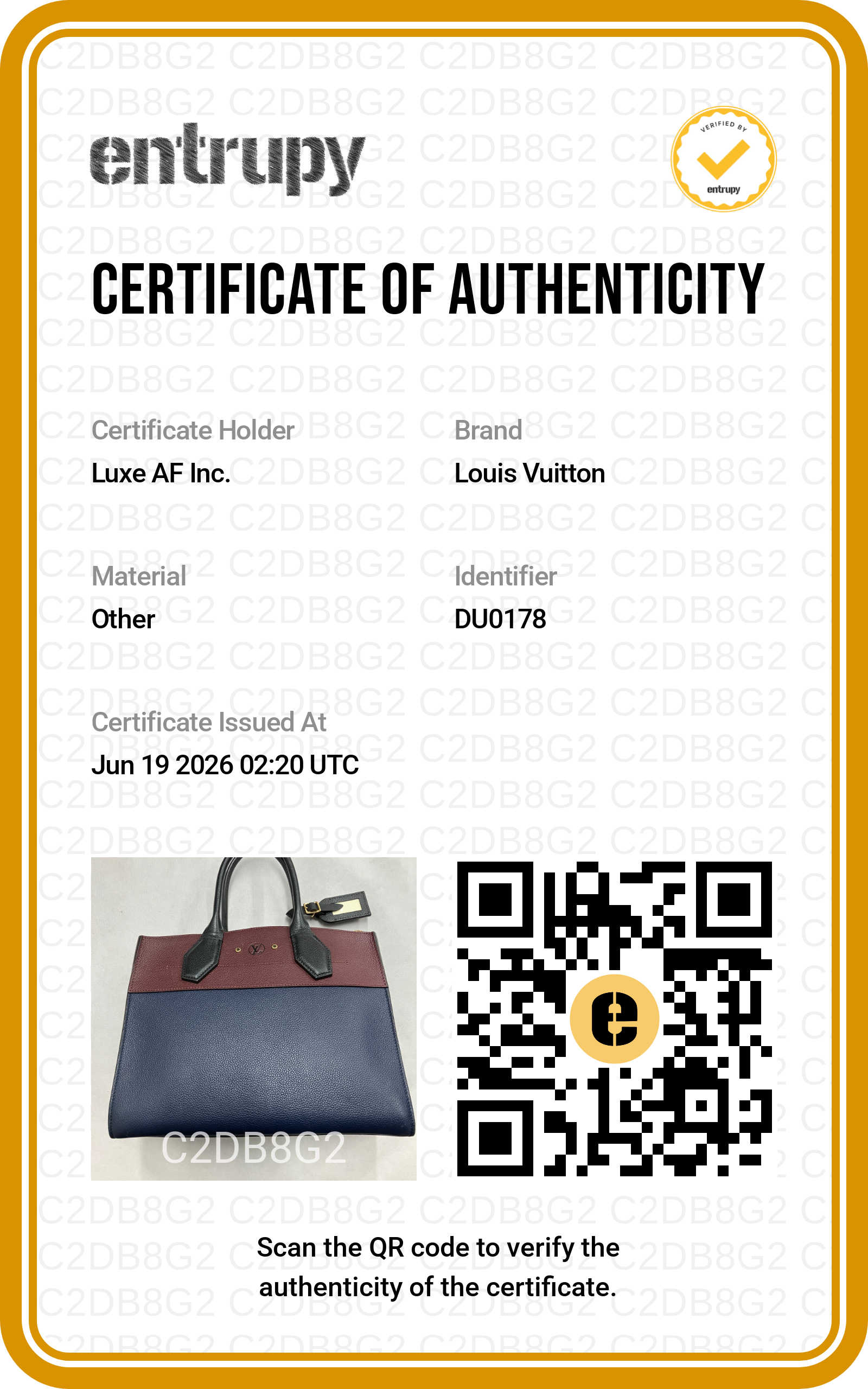 Louis Vuitton City Steamer Black/Dark Red Leather Handle Bag LV3066