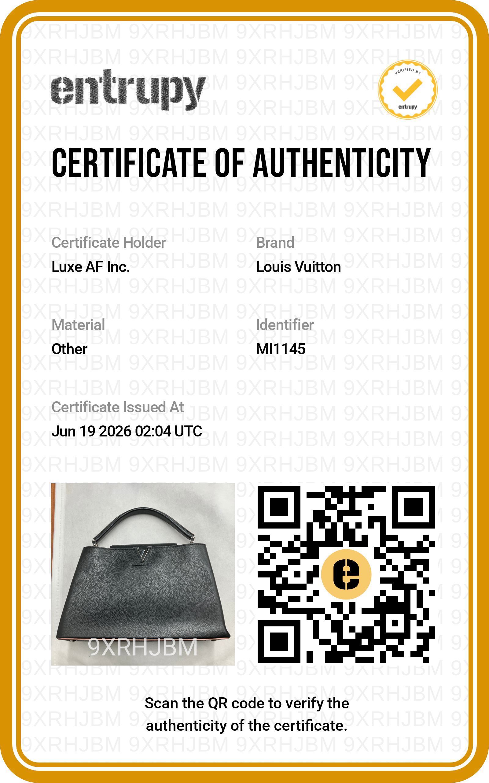Louis Vuitton Capucines Black Taurillon Leather Handle Bag LV3061