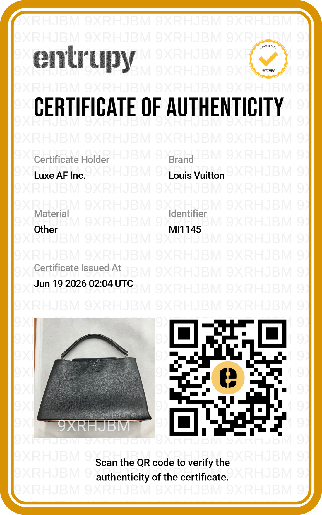Louis Vuitton Capucines Black Taurillon Leather Handle Bag LV3061