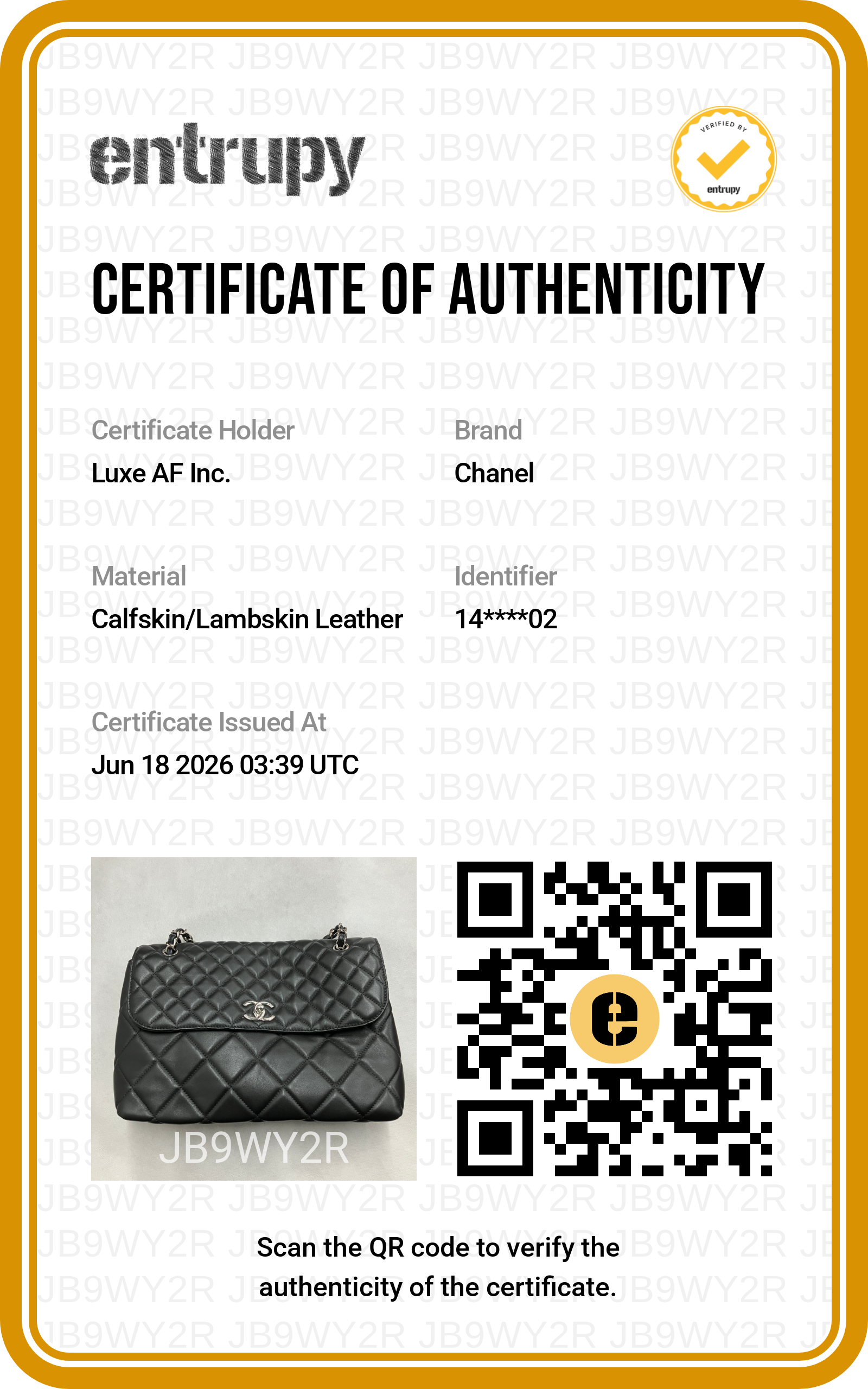 Chanel Black Quilted Lambskin Flap Bag(14***02) CC2198