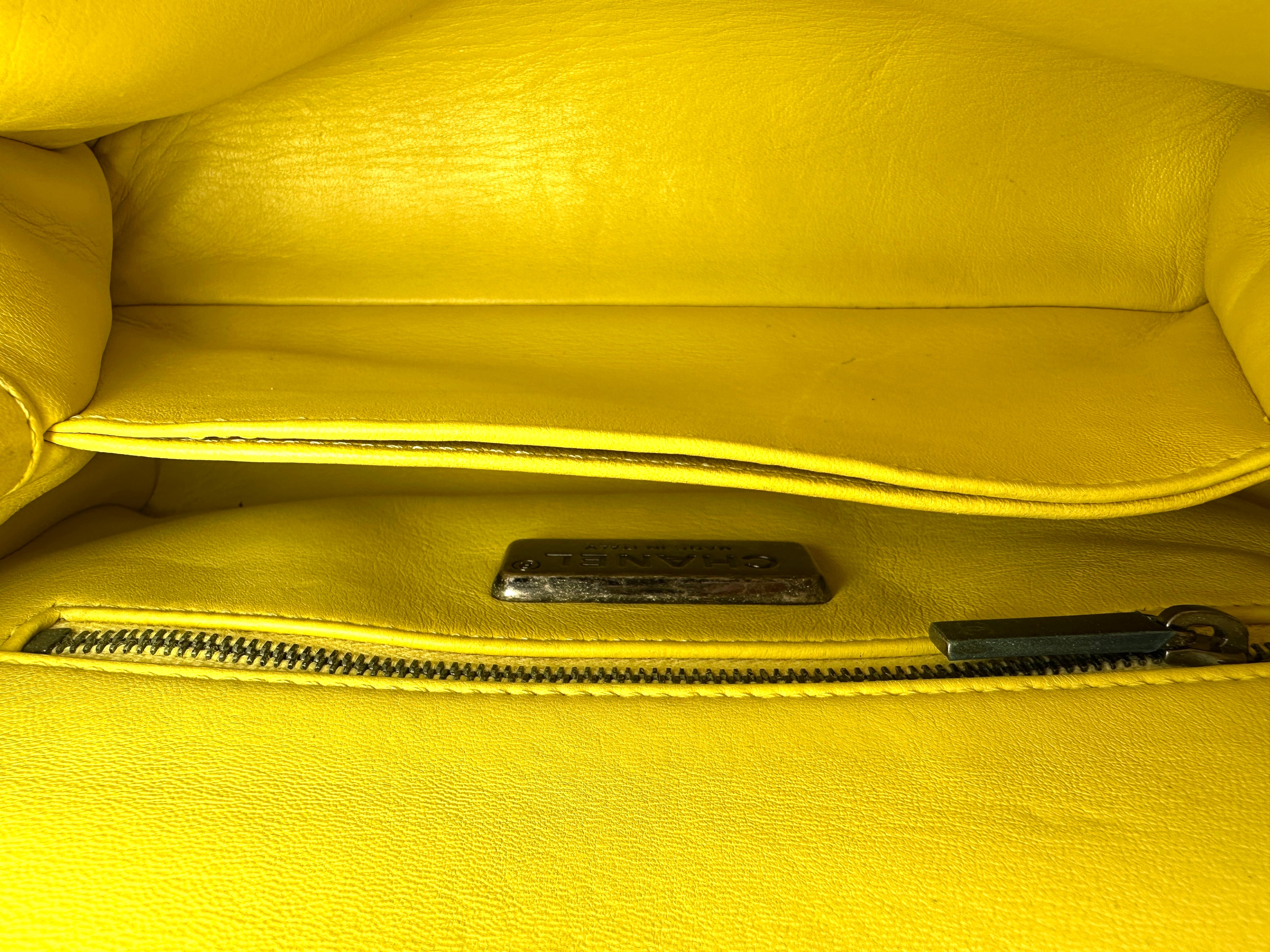 Chanel CoCo Handle Yellow Python Leather Shoulder Bag(23***64) CC2214